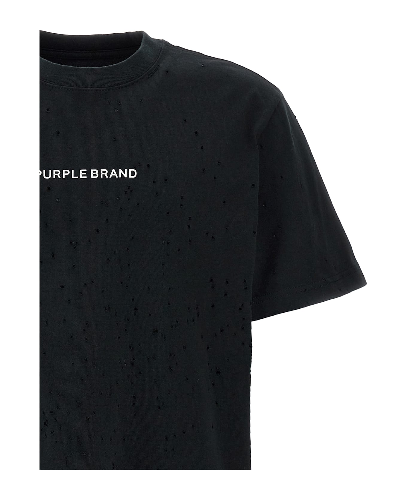 Purple Brand 
trademark
 T-shirt - Black  