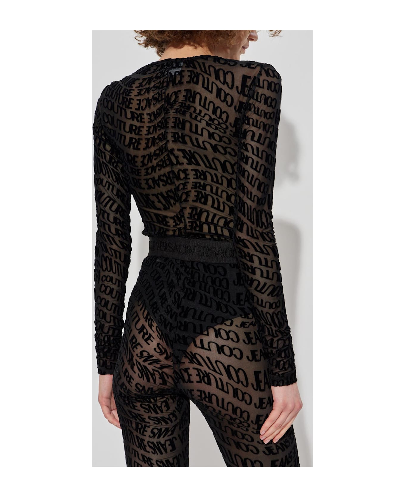 Versace Jeans Couture Body With Long Sleeves - Black