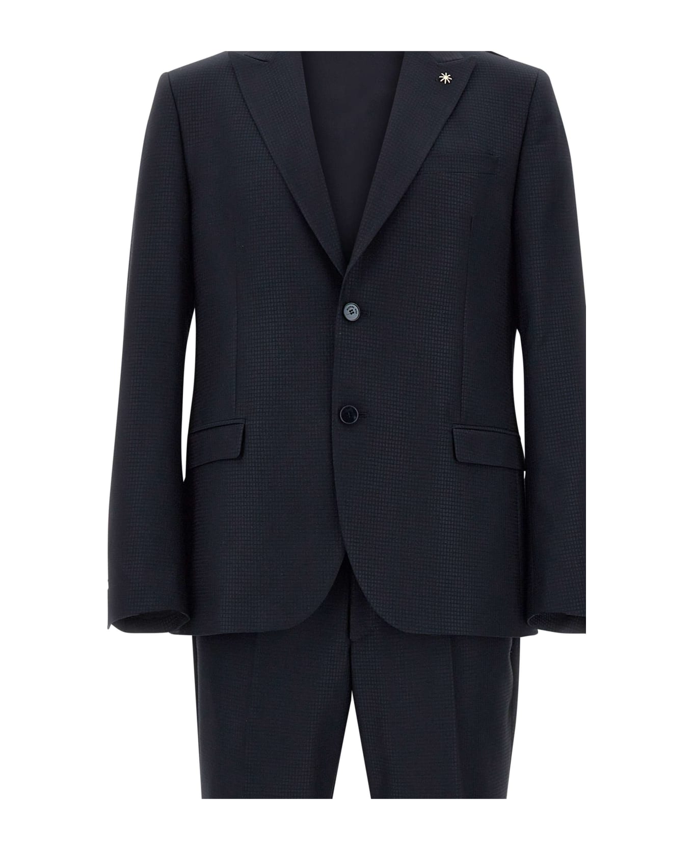Manuel Ritz Two-piece Cool Wool Blend Suit - BLUE スーツ