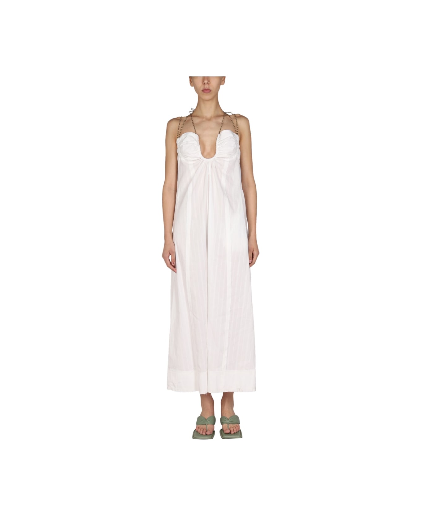 Miista Elia" Dress - WHITE ワンピース＆ドレス