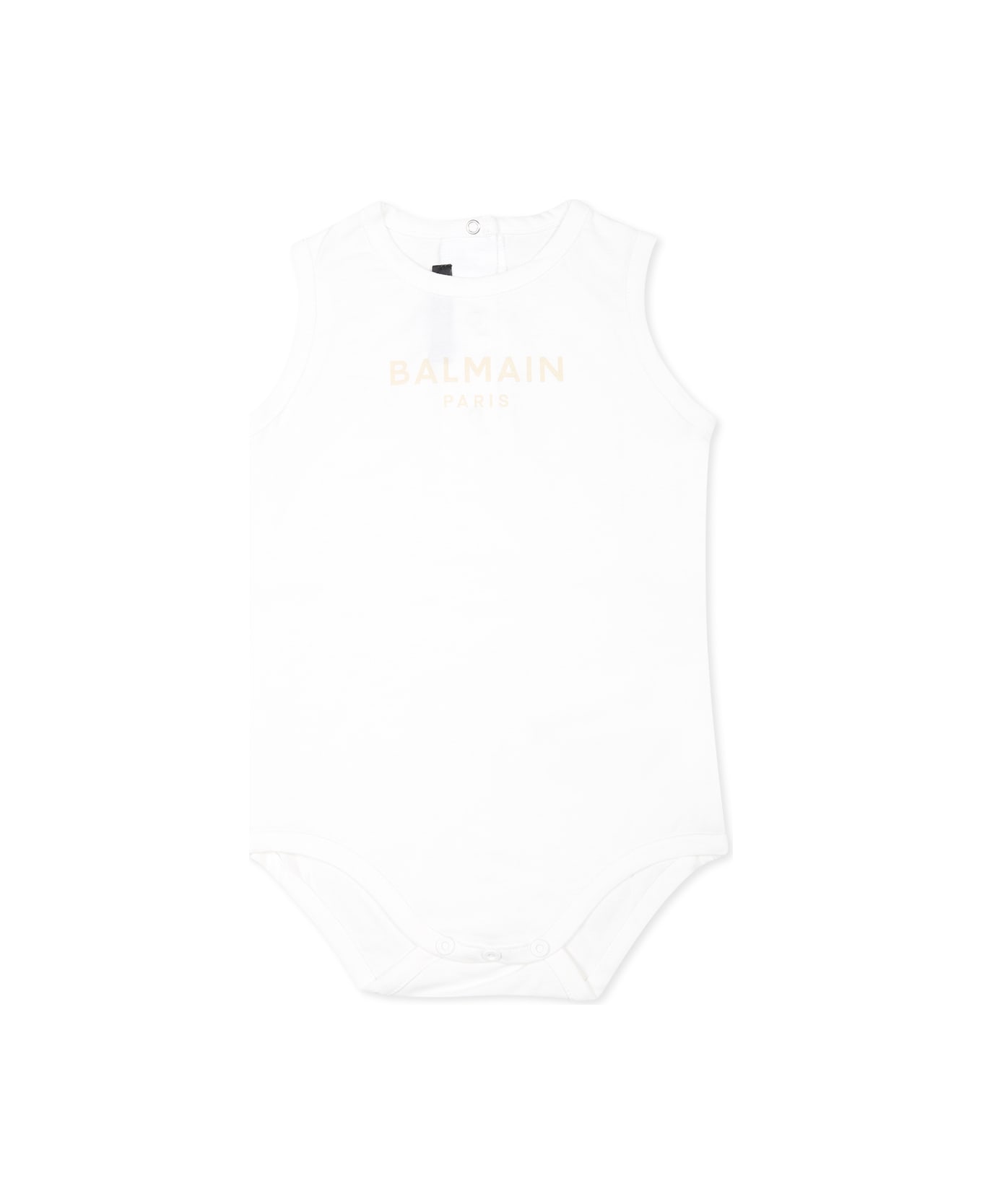 Balmain Multicolor Bodysuit Set For Babykids With Logo - Multicolor