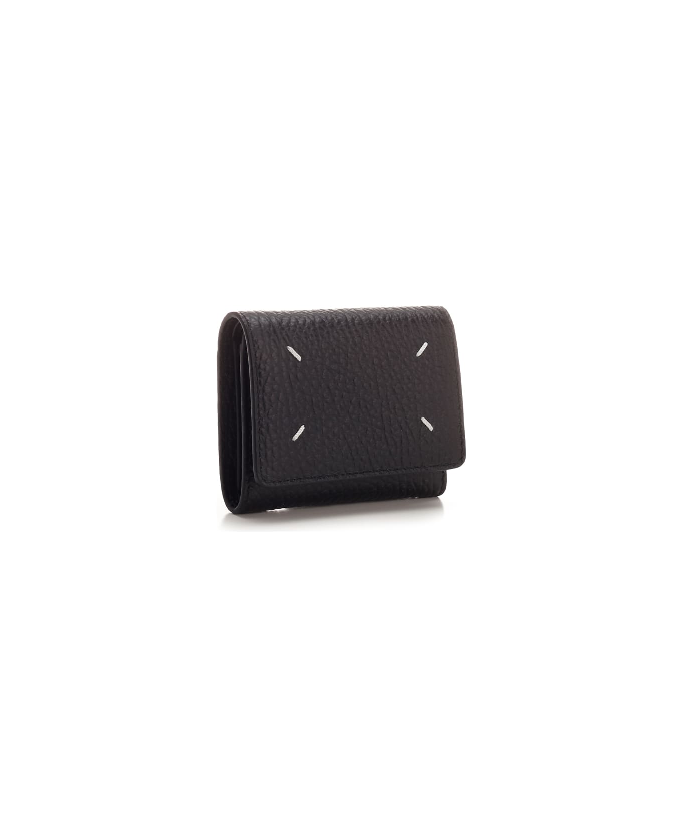Maison Margiela Black Trifold Wallet - Black