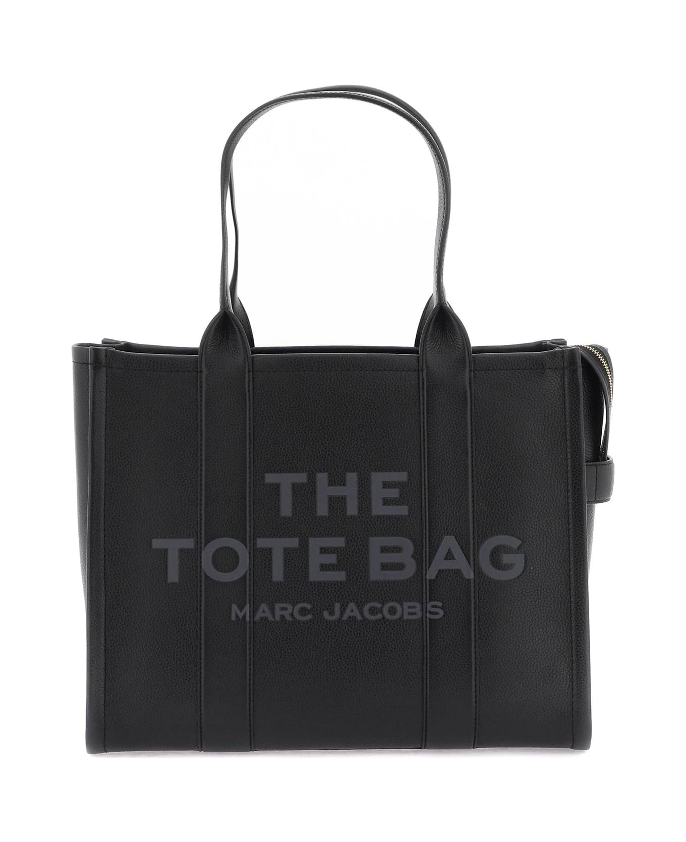 Marc Jacobs The Leather Large Tote Bag - BLACK (Black)