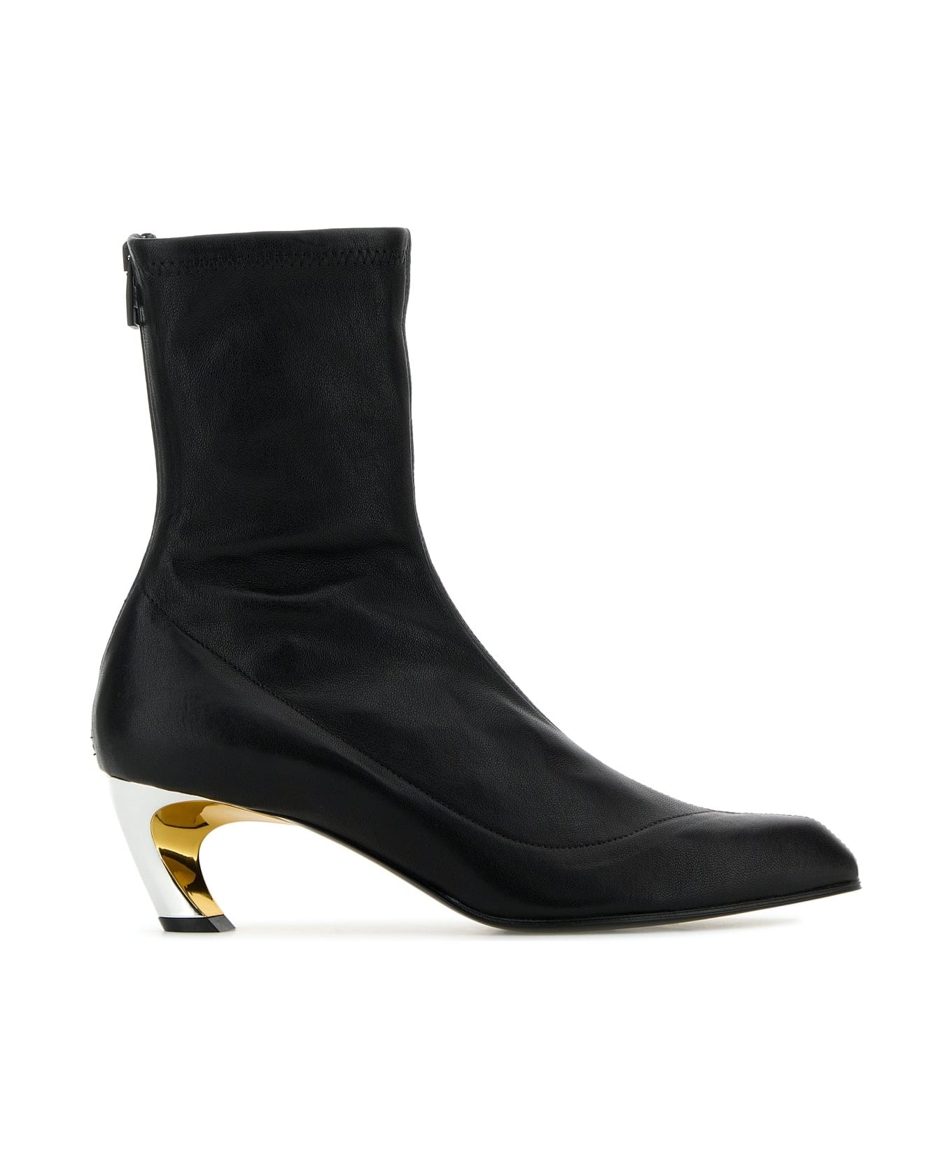 Alexander McQueen H.boot Leath S.leath - BLACKSILVERGOLD