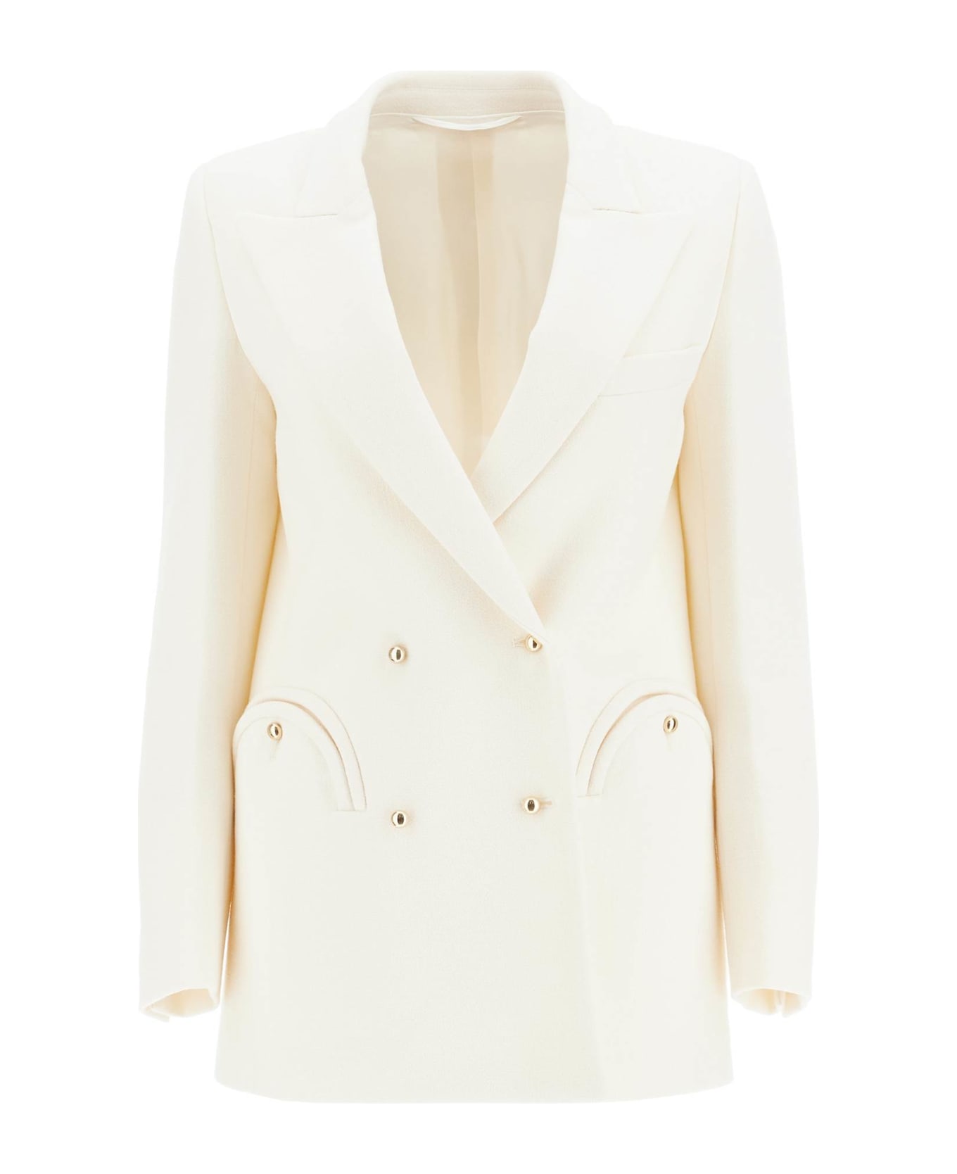 Blazé Milano Everyday Resolute Double-breasted Blazer - CREAM