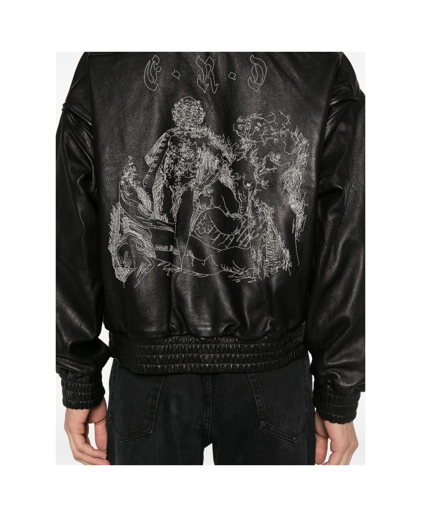 Enfants Riches Deprimes Painters Wives Leather Library Jacket - Black