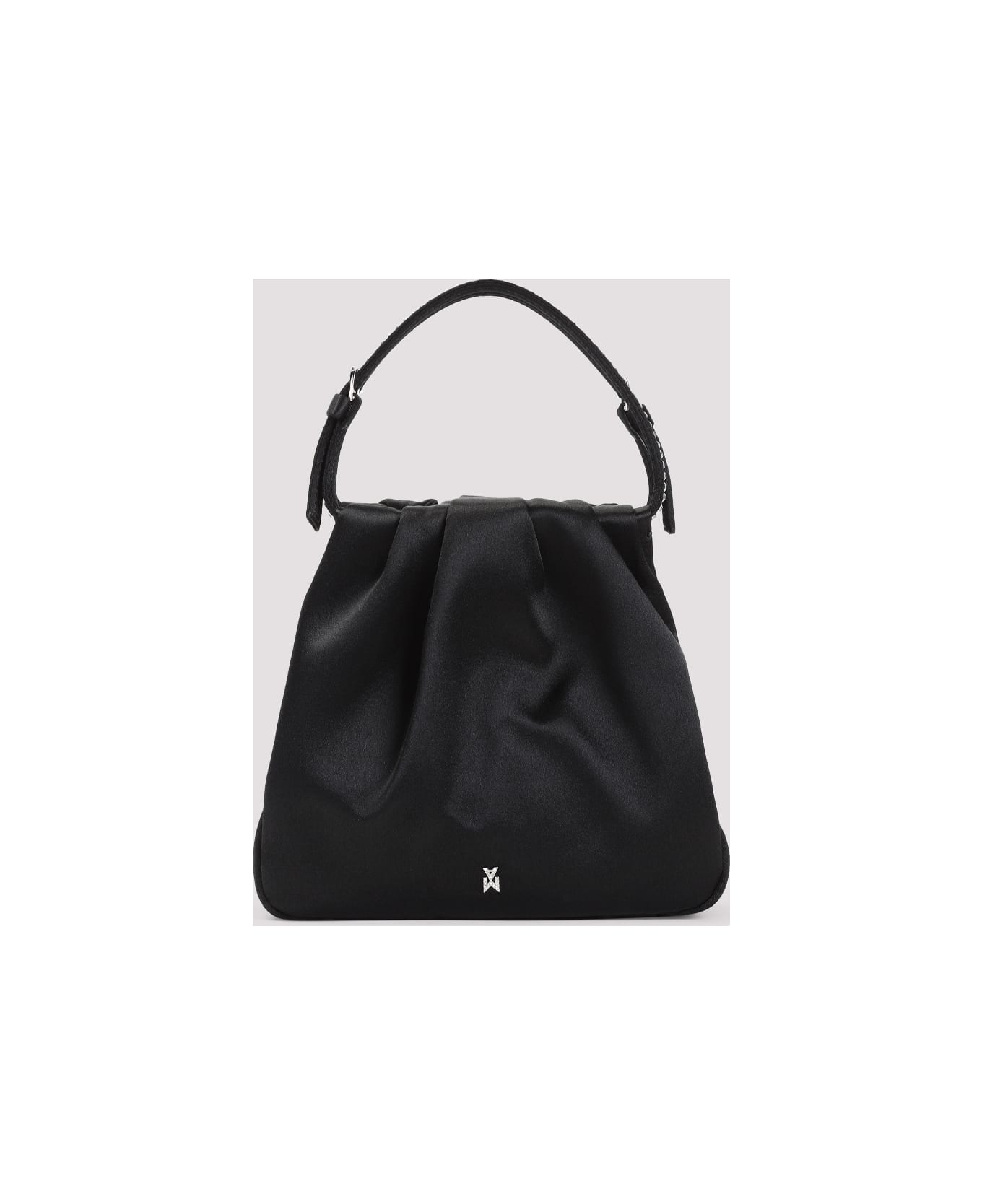Amina Muaddi Vittoria Bag - Black White
