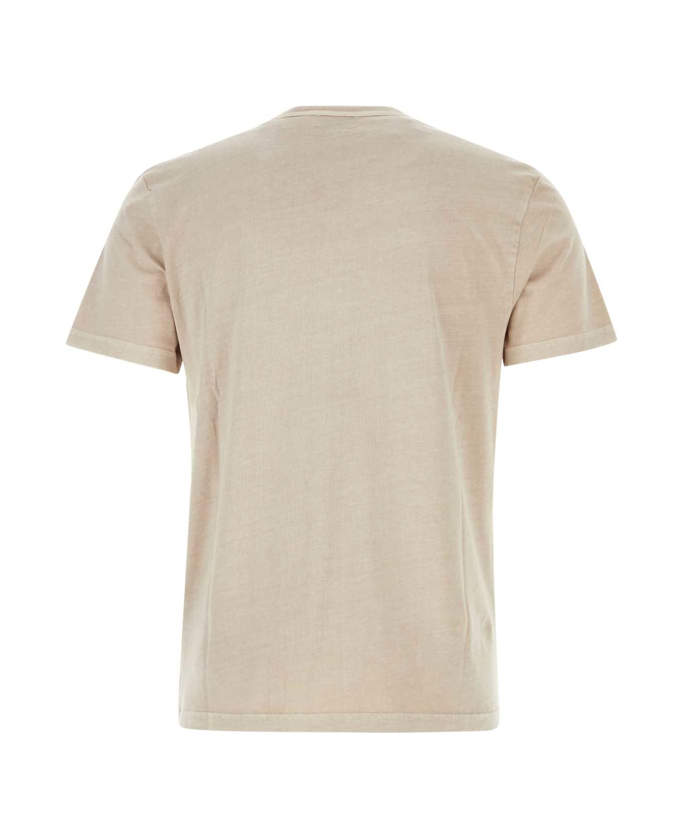 Woolrich Melange Cappuccino Cotton T-shirt - 8072