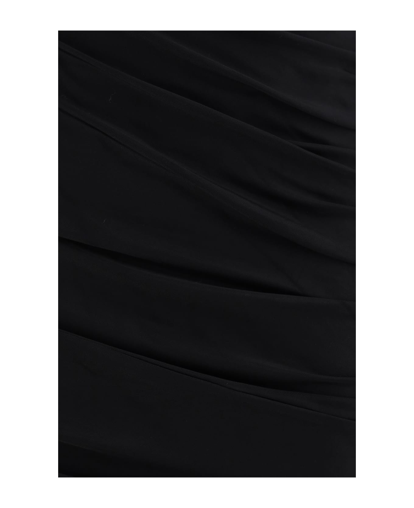 Marine Serre Midi Dress - BLACK