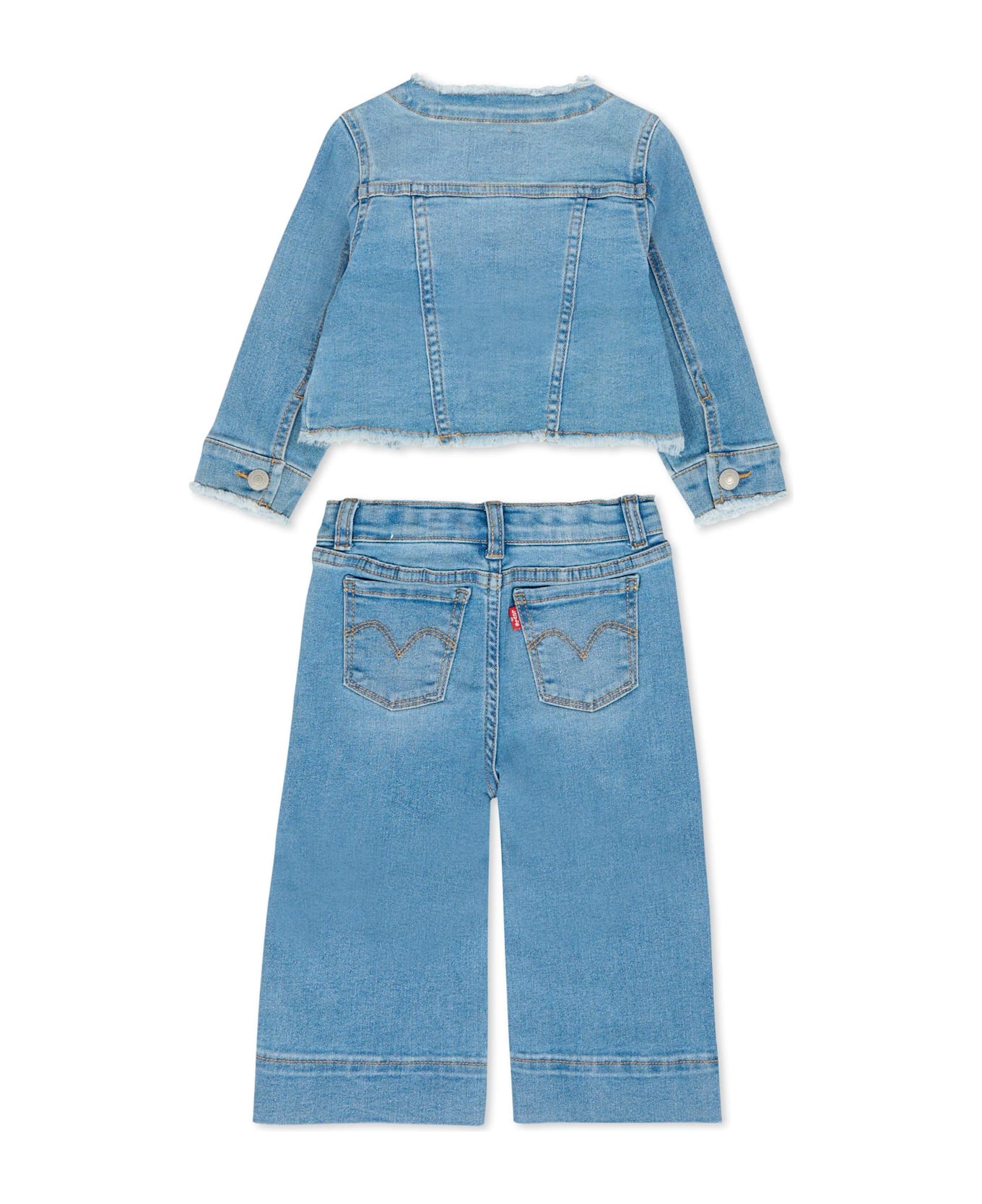 Levi's Pink Suit For Baby Girl With Bear - Pink