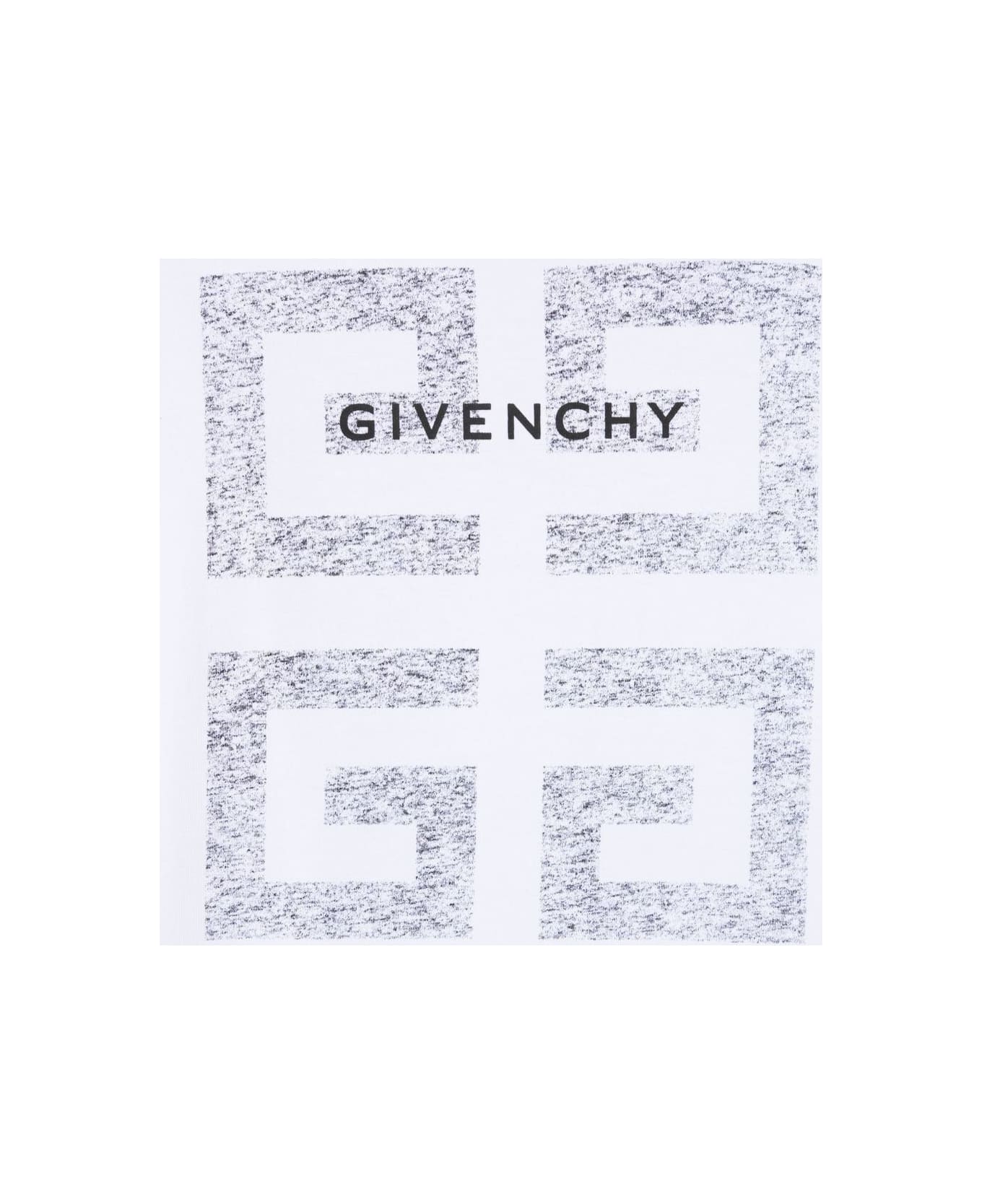 Givenchy Logo Printed White Cotton T-shirt Boy Givenchy Kids - White