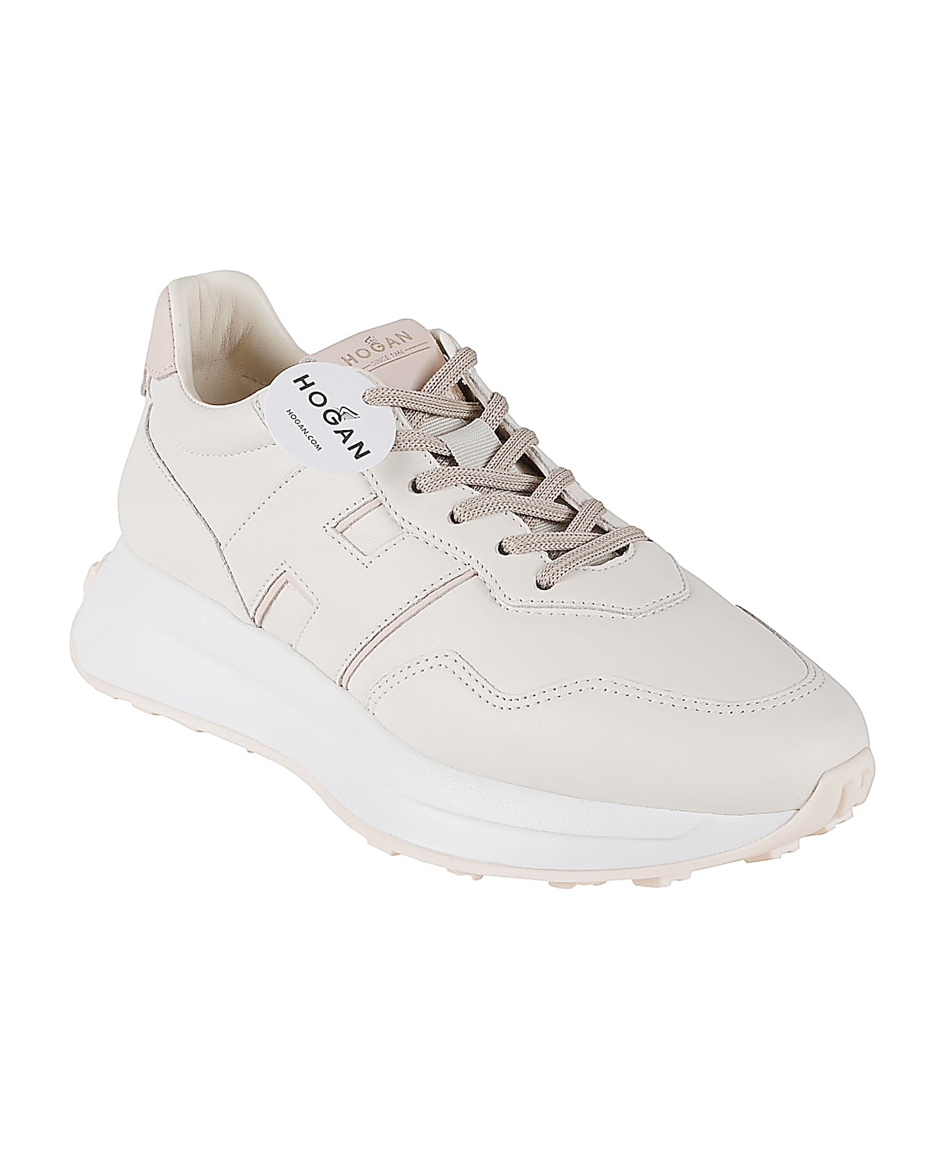 Hogan H641 H Patch Sneakers - Panna