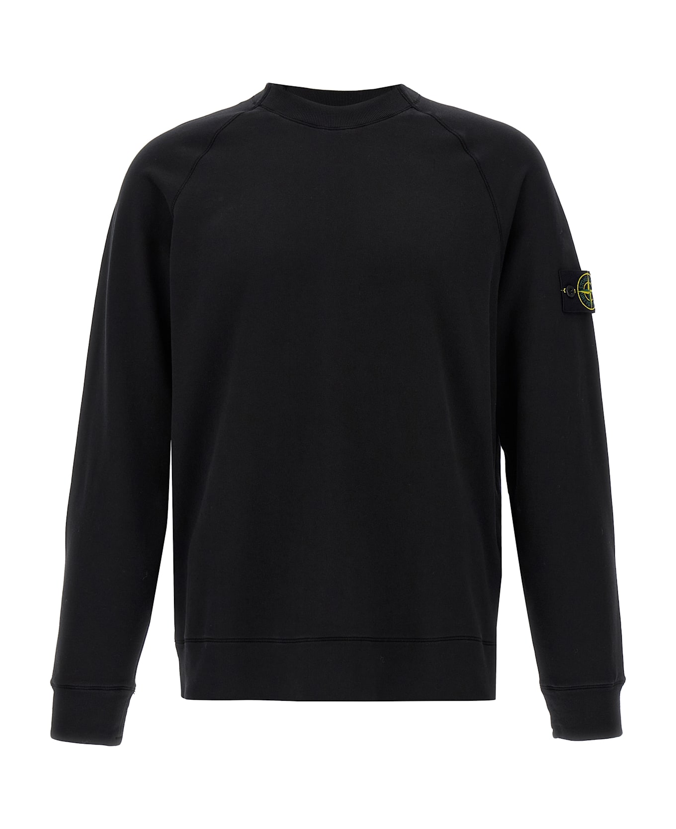 Stone Island Light Cotton Sweatshirt - Black