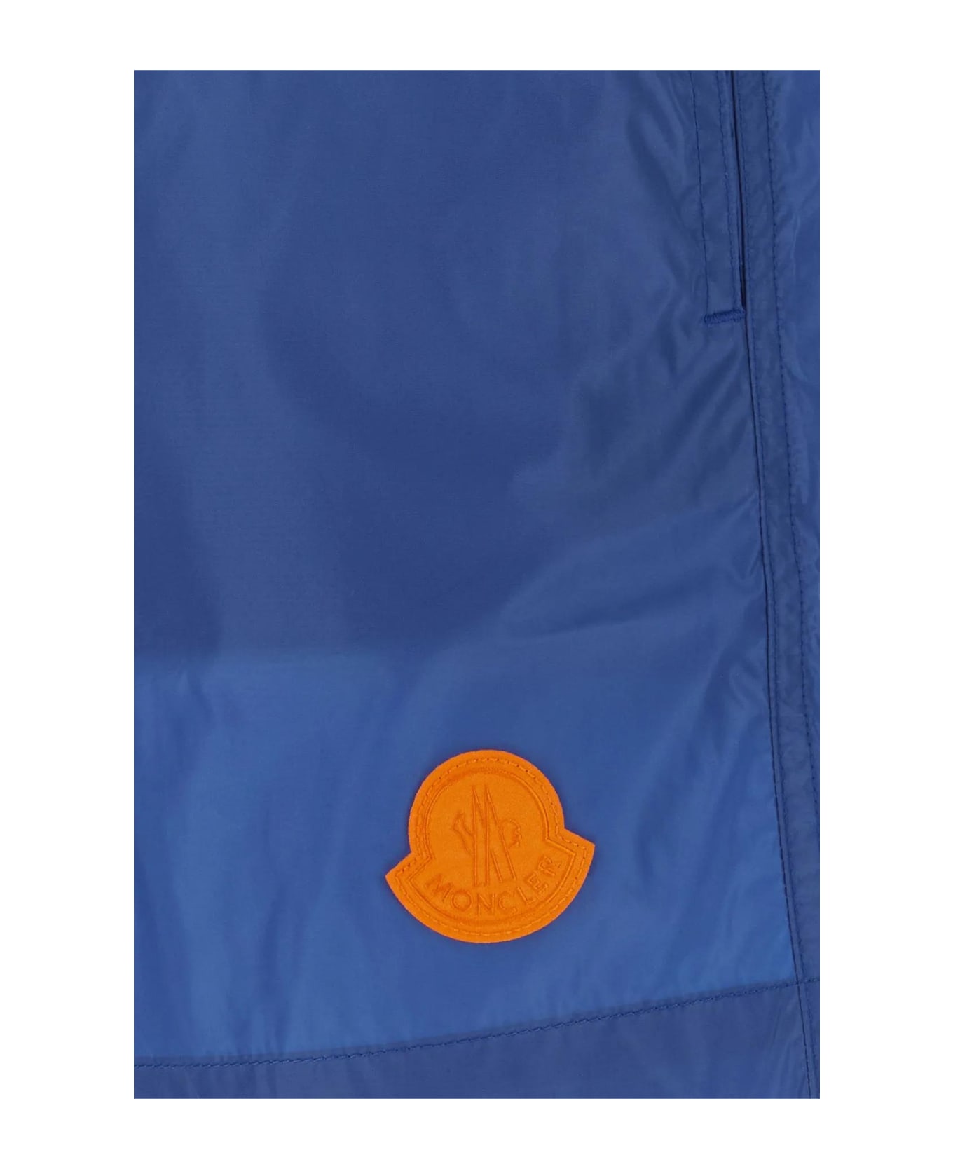Moncler Blue Nylon Swimming Shorts - Clear Blue