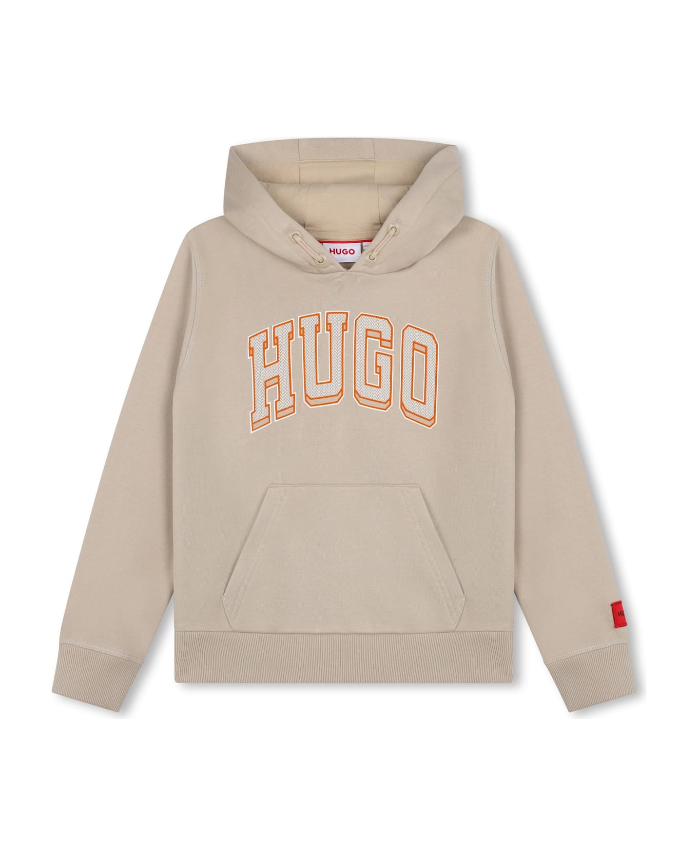 Hugo Boss Felpa Con Cappuccio - Beige