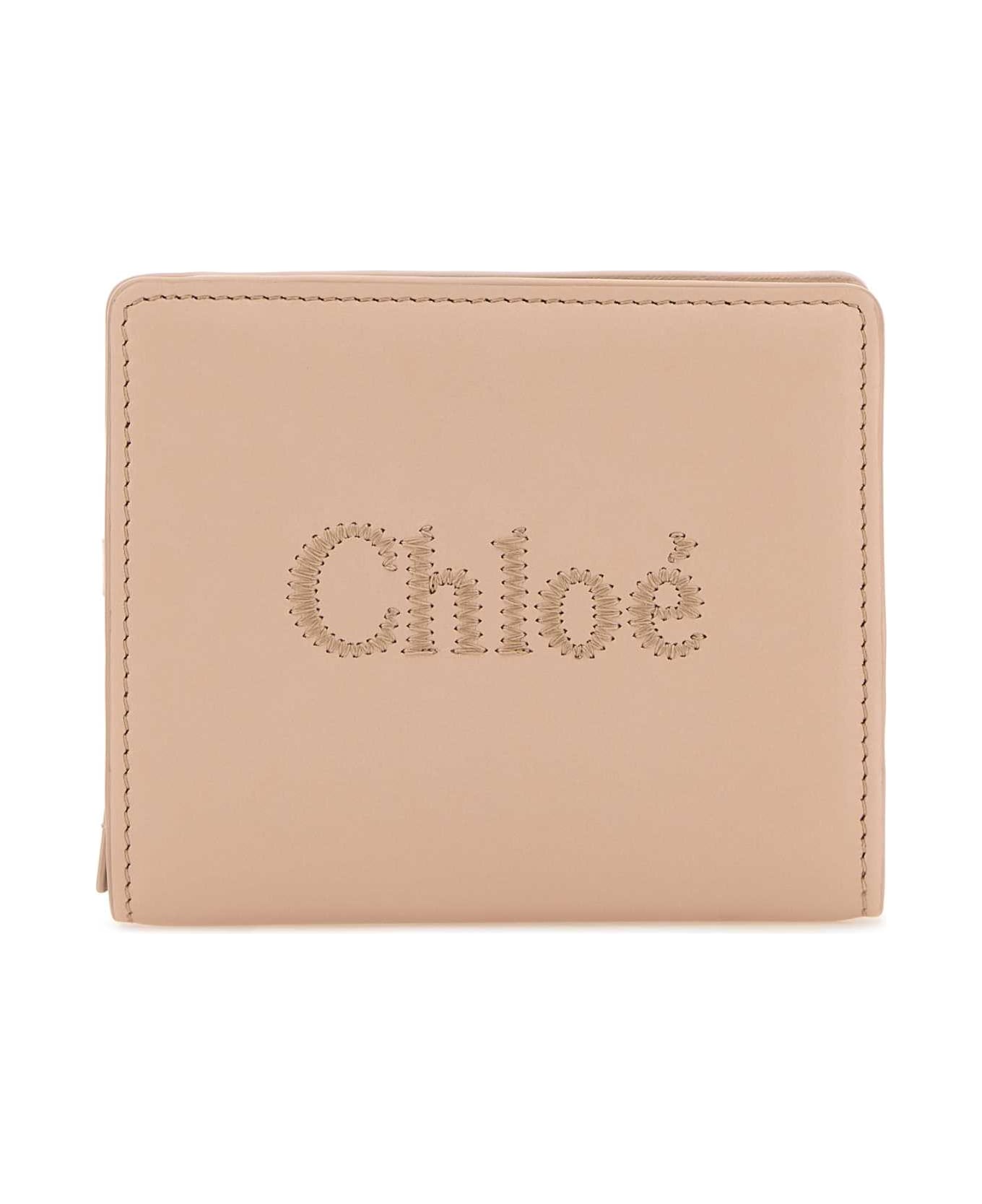 Chloé Skin Pink Leather Wallet - CEMENTPINK