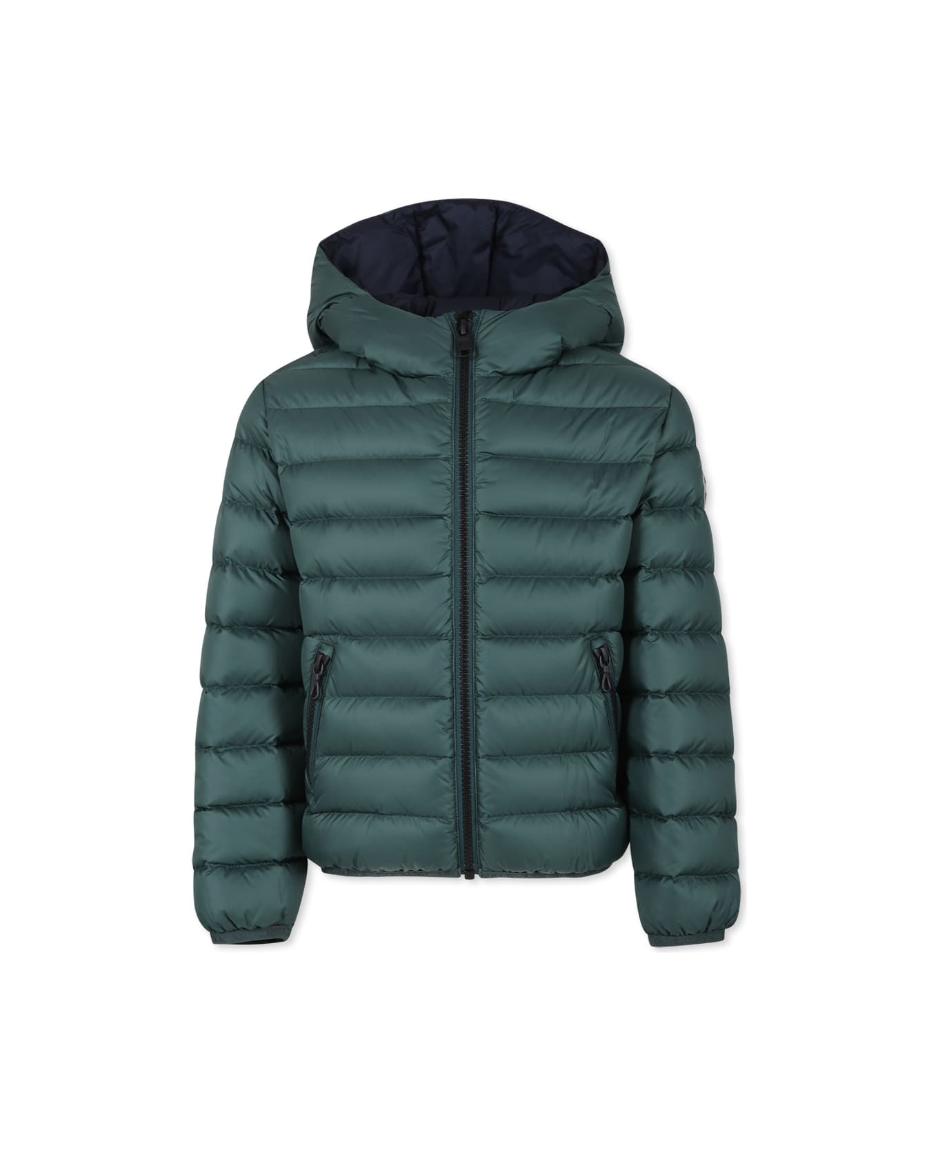 Colmar Green Down Jacket For Boy With Logo - Green