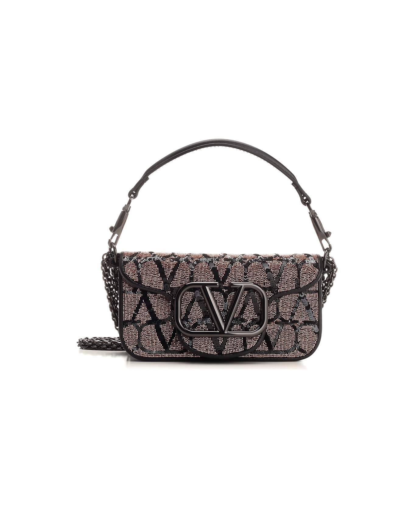 Valentino Garavani Small 'locò' Shoulder Bag - Black