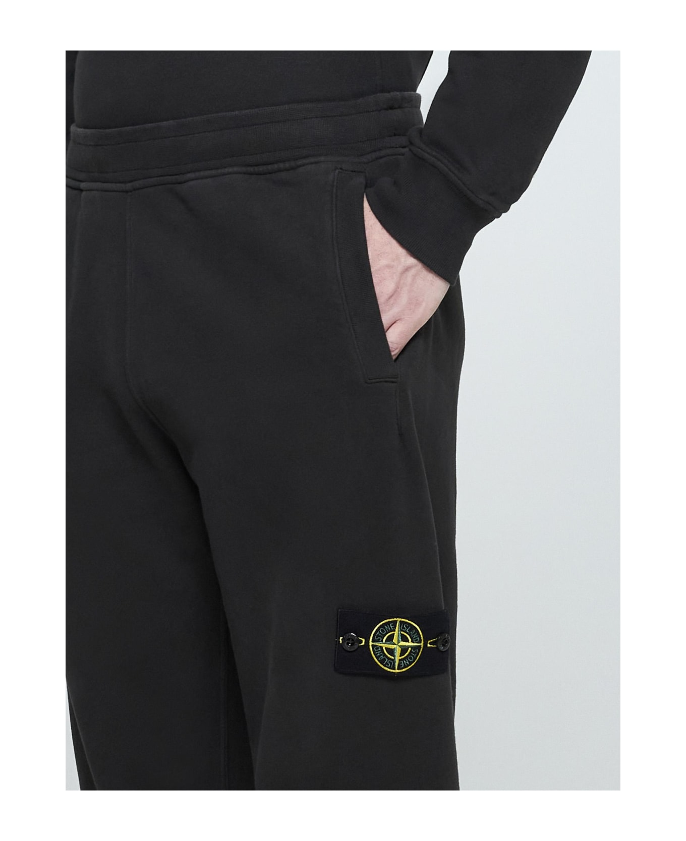 Stone Island Cotton Sweatpants - PIOMBO