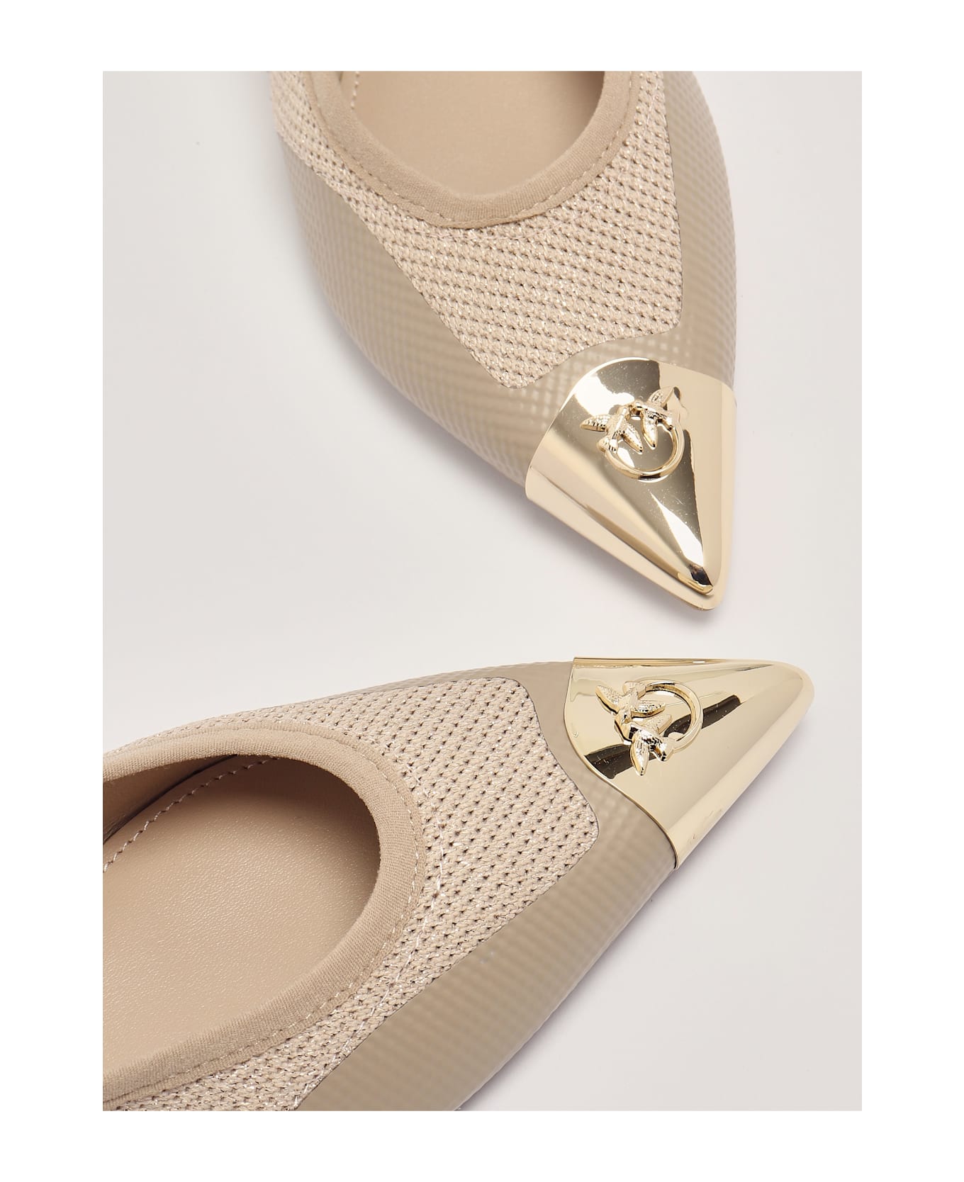 Pinko Gianira 14 Flat Shoes - SABBIA