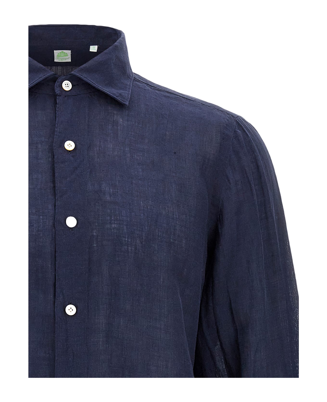 Finamore 'gaeta' Shirt - Blue