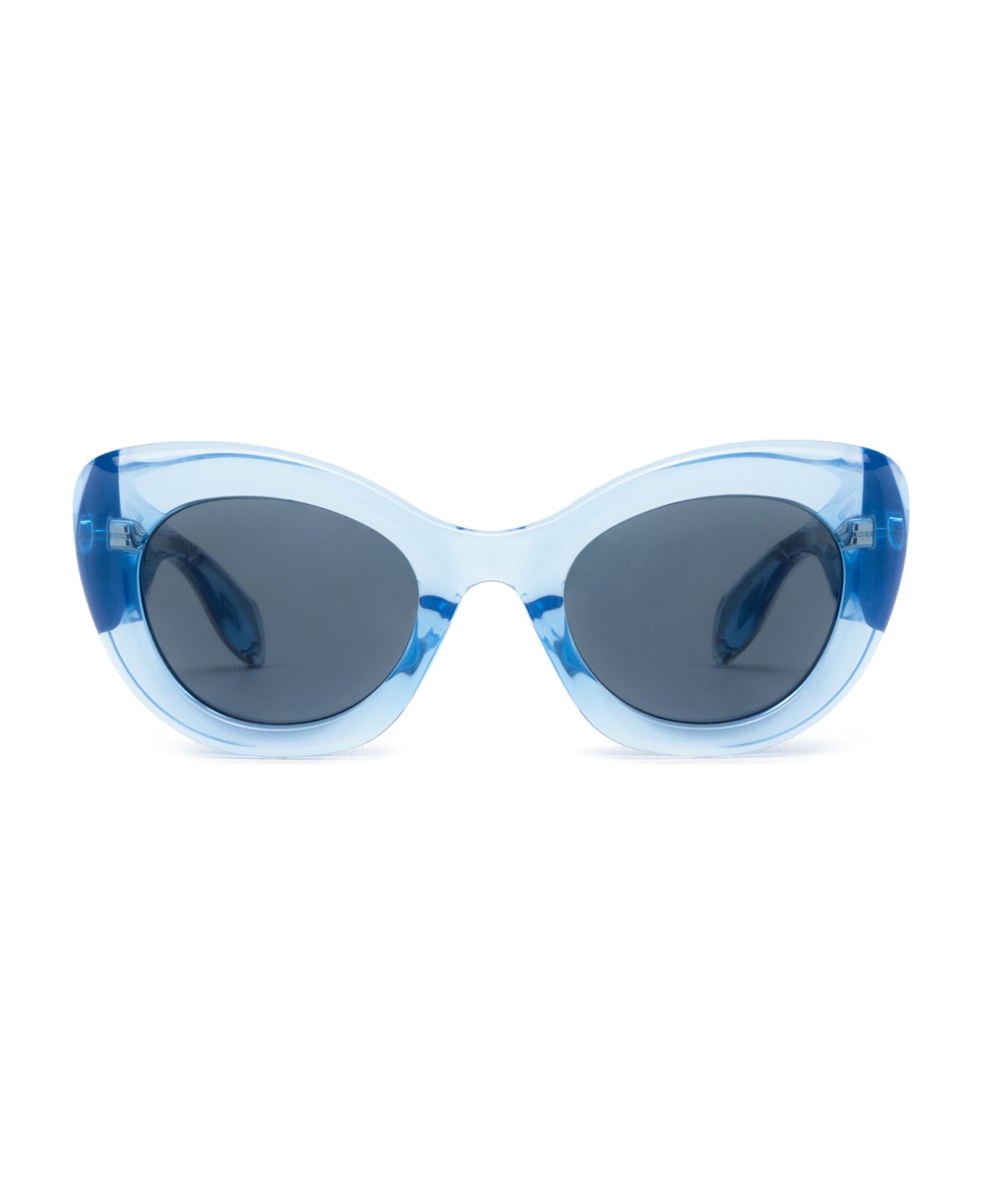 Alexander McQueen Eyewear Am0403s Light Blue Sunglasses - Light Blue サングラス