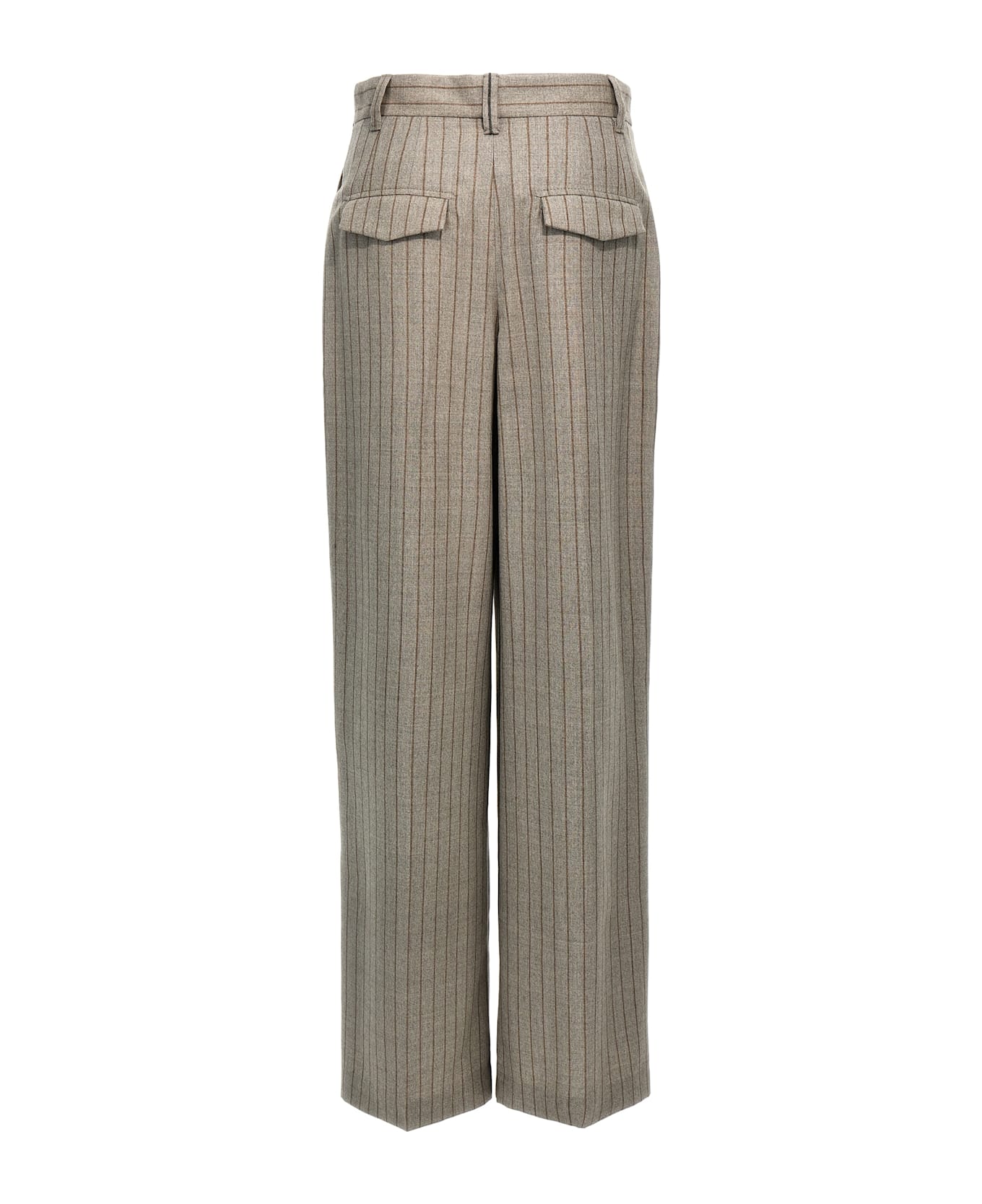 Brunello Cucinelli 'wide' Pants - Gray ボトムス