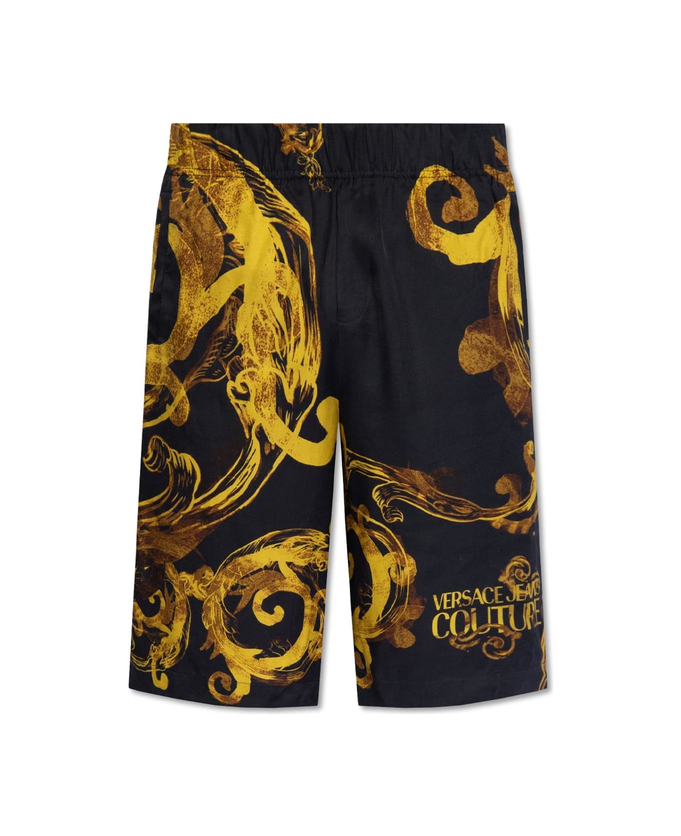 Versace Jeans Couture Printed Shorts - Black