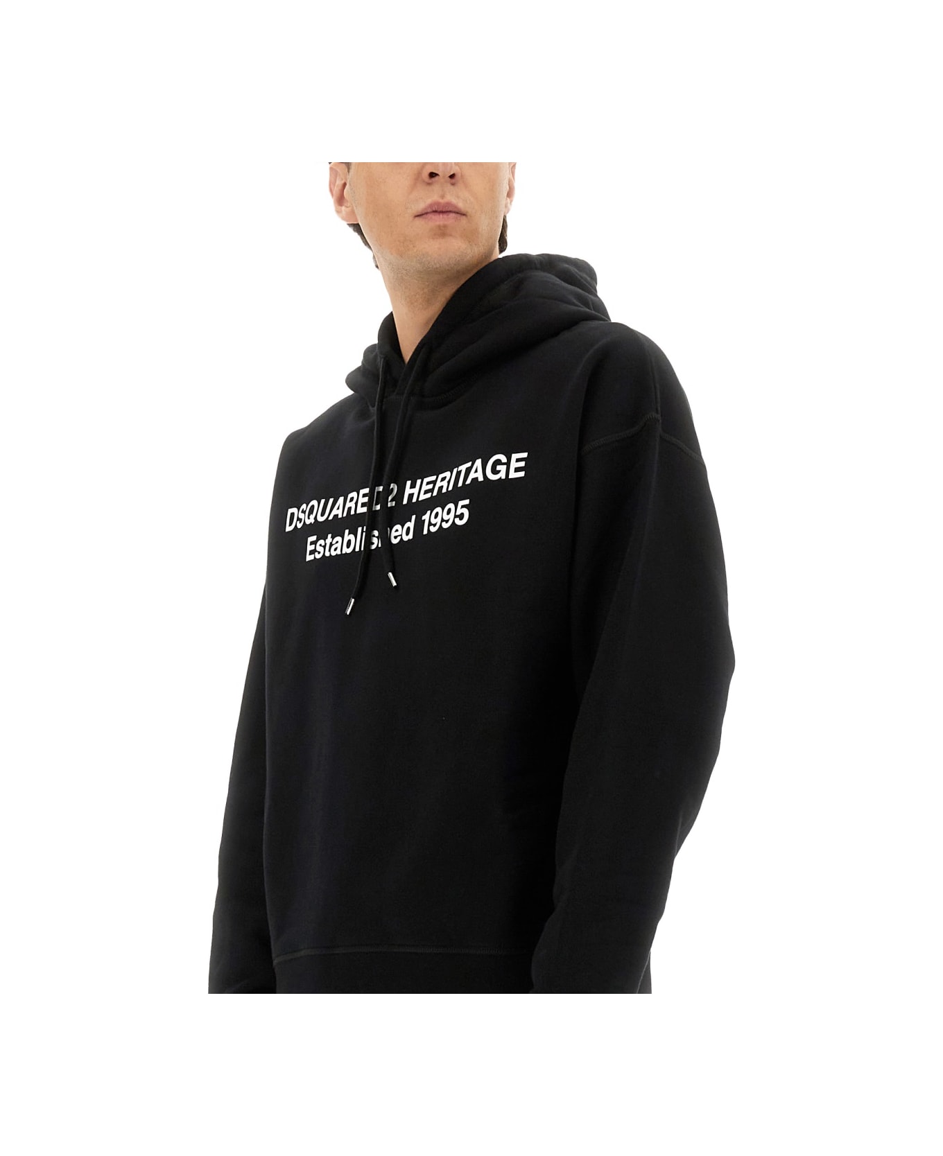 Dsquared2 Sweatshirt With Print - BLACK