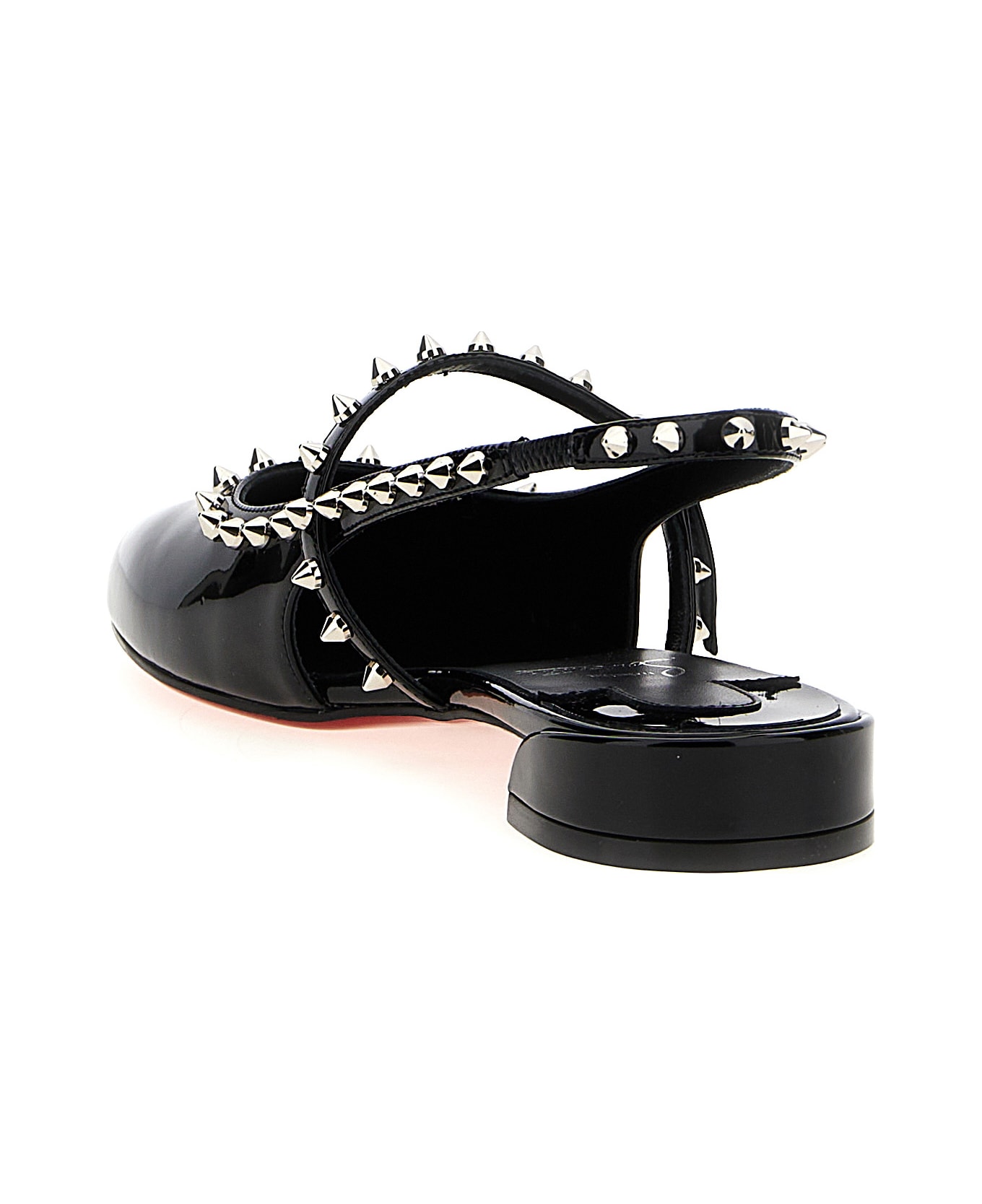 Christian Louboutin 'sweet Janispikes' Slingbacks - Black  