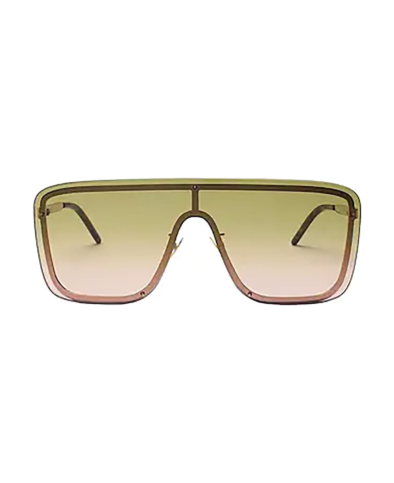 Saint Laurent Eyewear Sl 364 Mask Gold Sunglasses - Gold