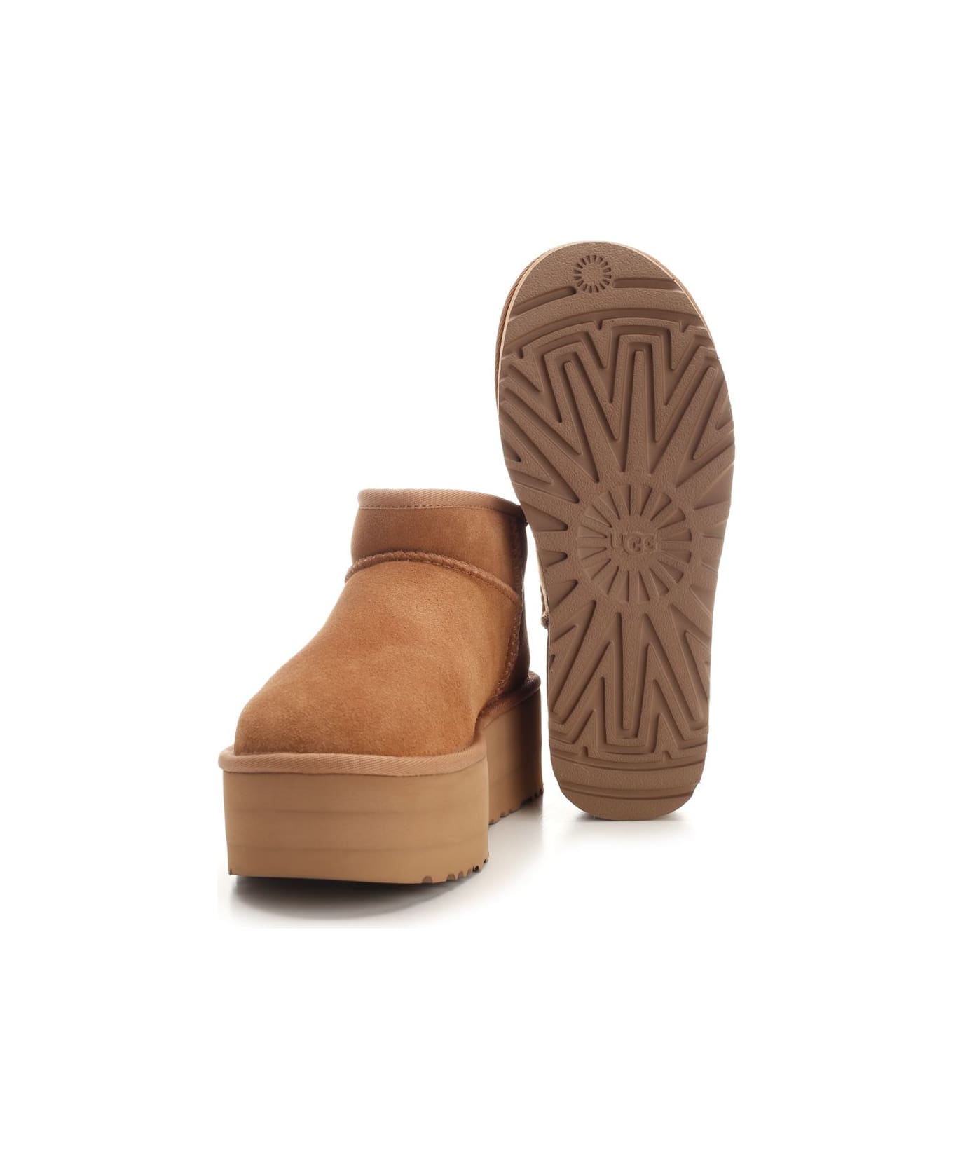 UGG 
classic Ultra Mini
 Ankle Boots - Chestnut