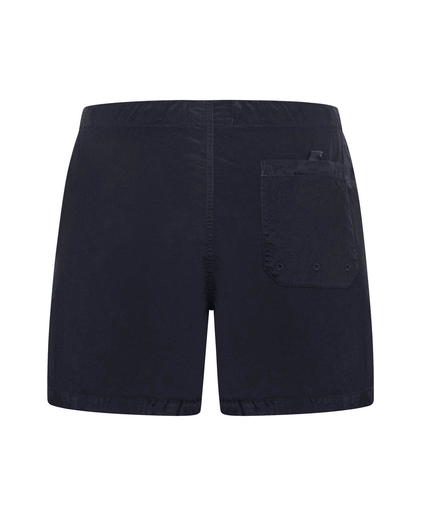 Stone Island Compass Patch Swim Shorts - Blue