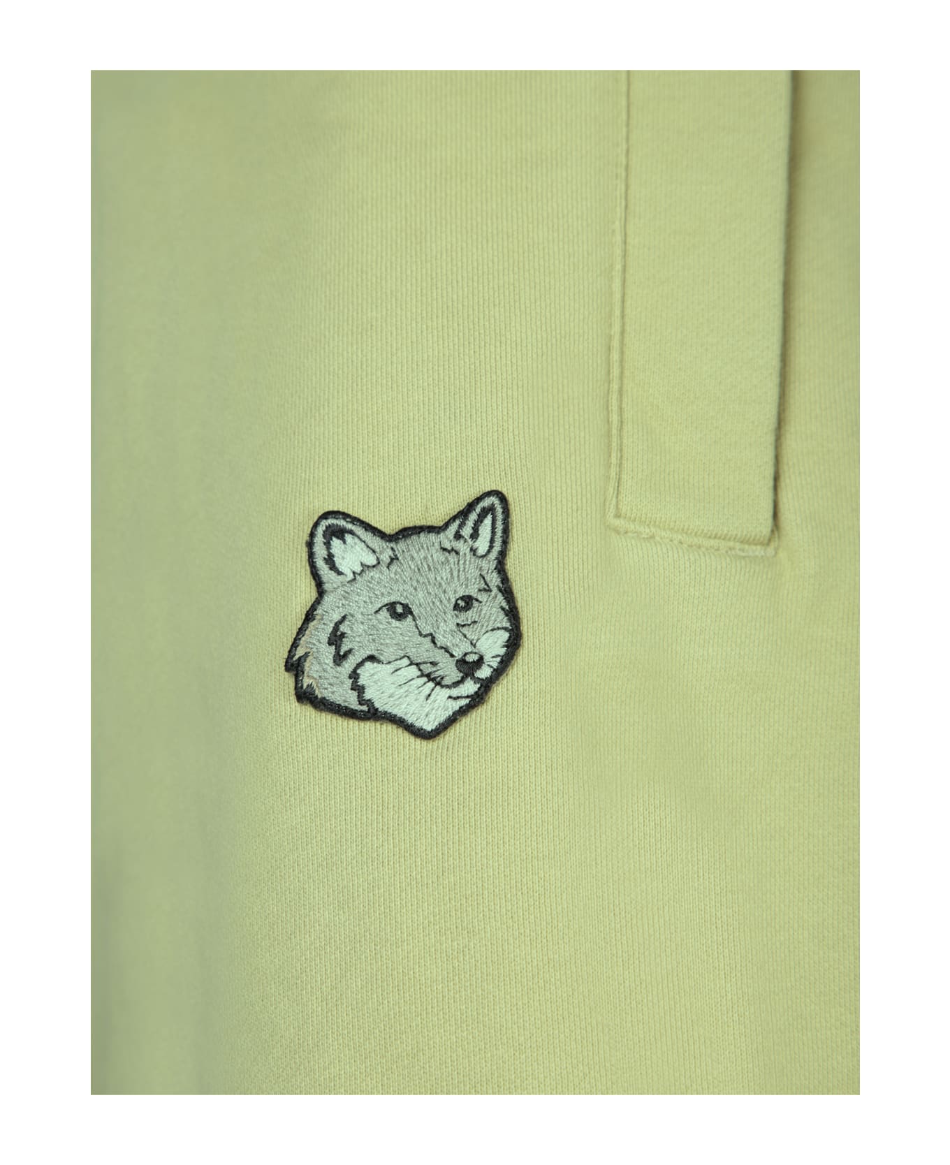 Maison Kitsuné Bold Fox Head Beige Shorts - Beige ショートパンツ