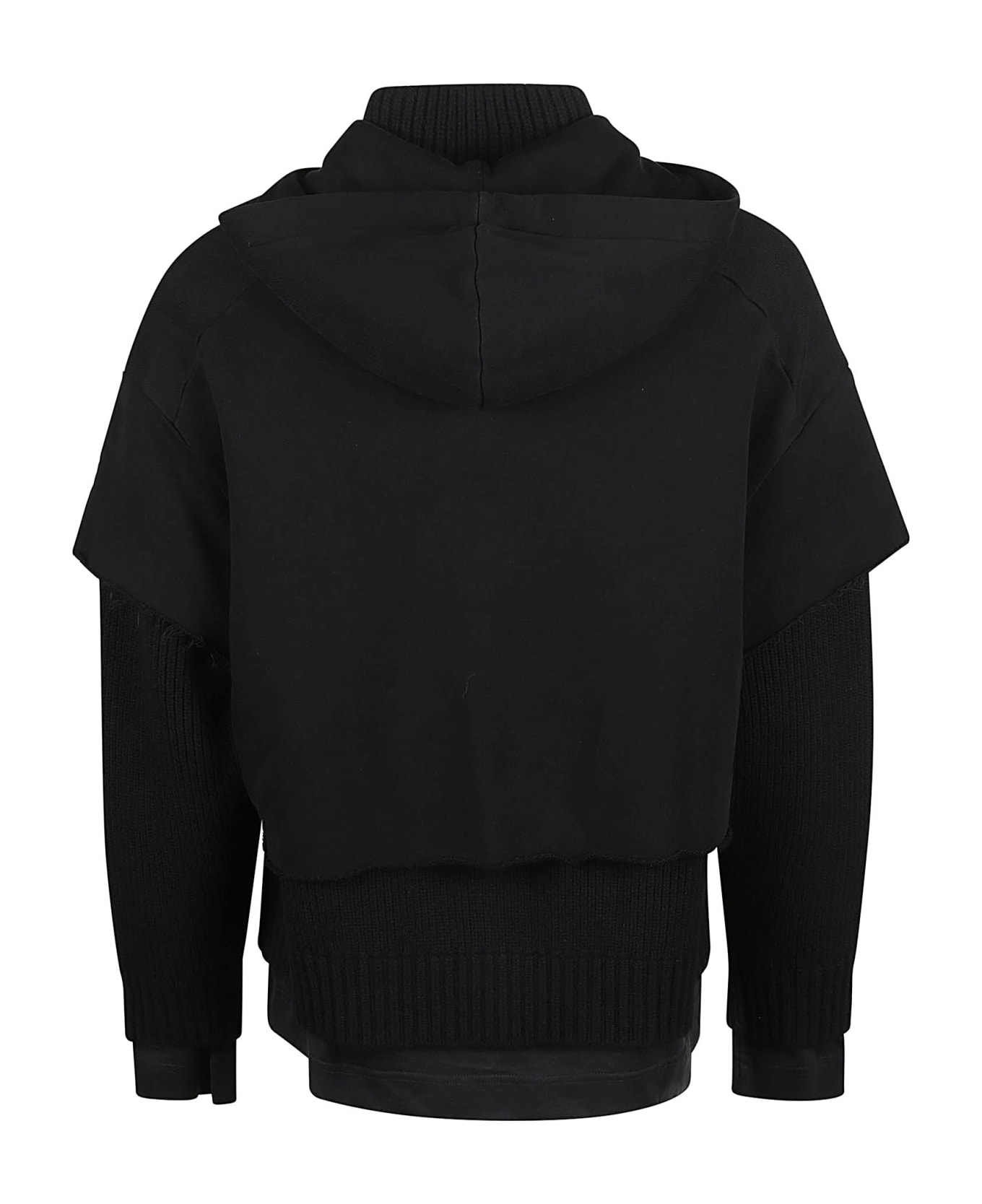 Givenchy Zipped Hoodie Sweatshirt - Black フリース