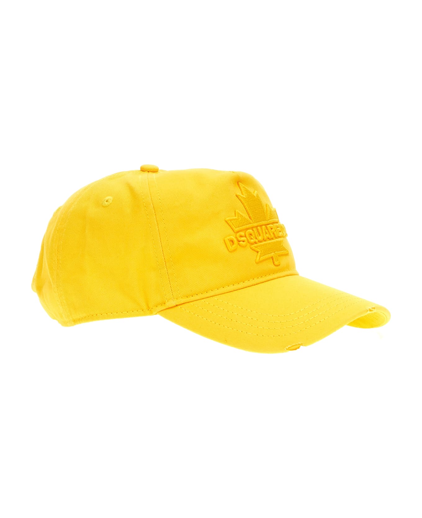 Dsquared2 Logo Embroidery Baseball Cap - Yellow 帽子