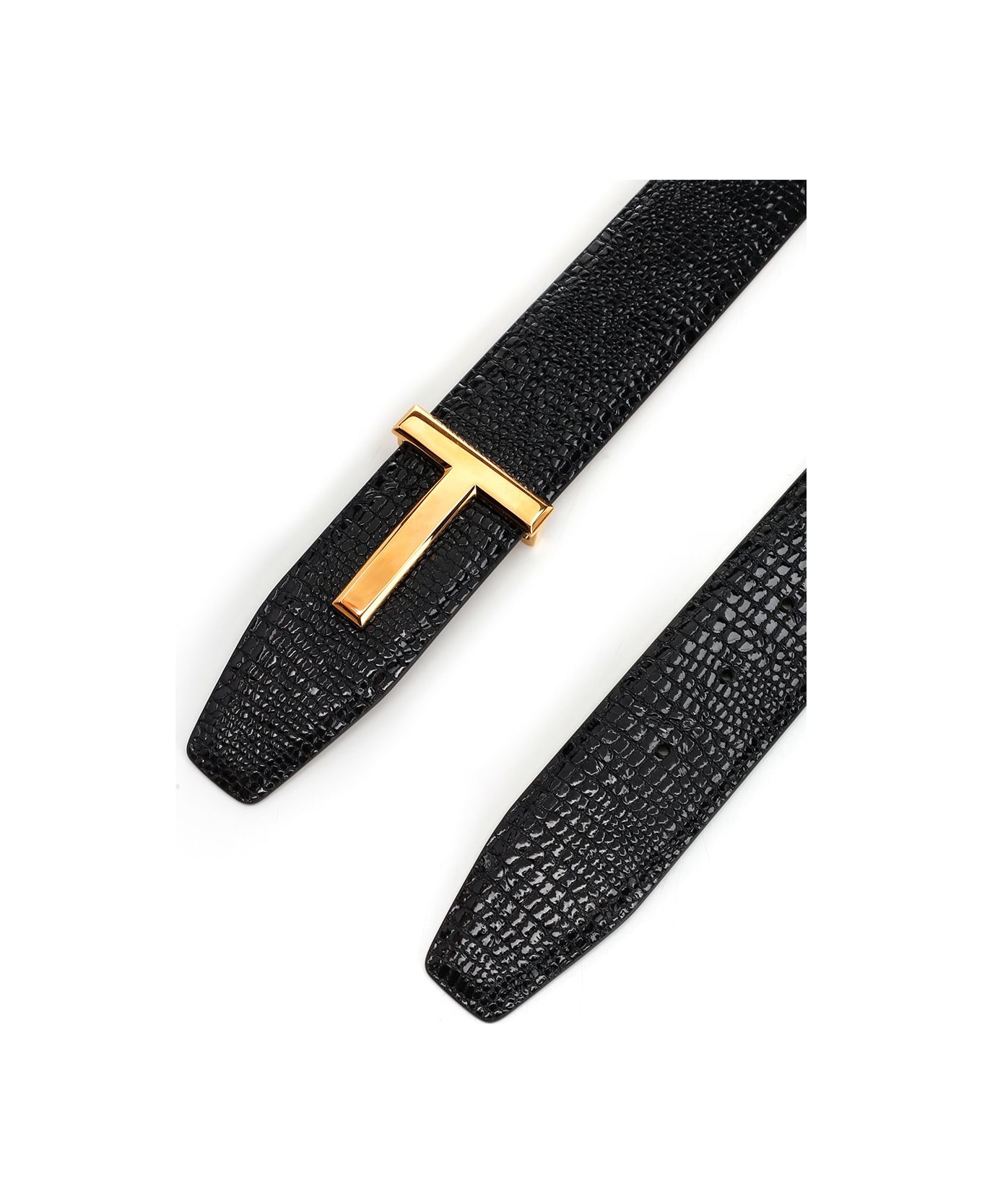 Tom Ford 't' Belt - Black