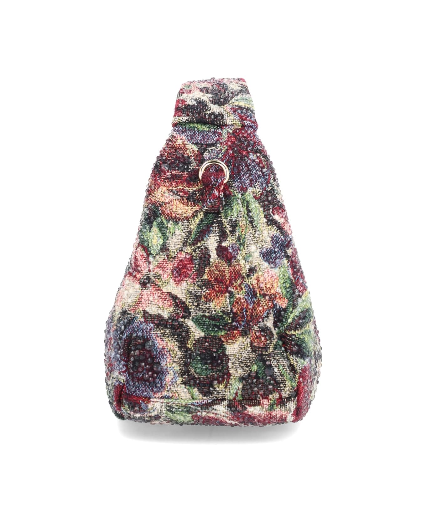 Ganni Mini "tapestry Rhinestone" Hobo Bag - MULTICOLOUR