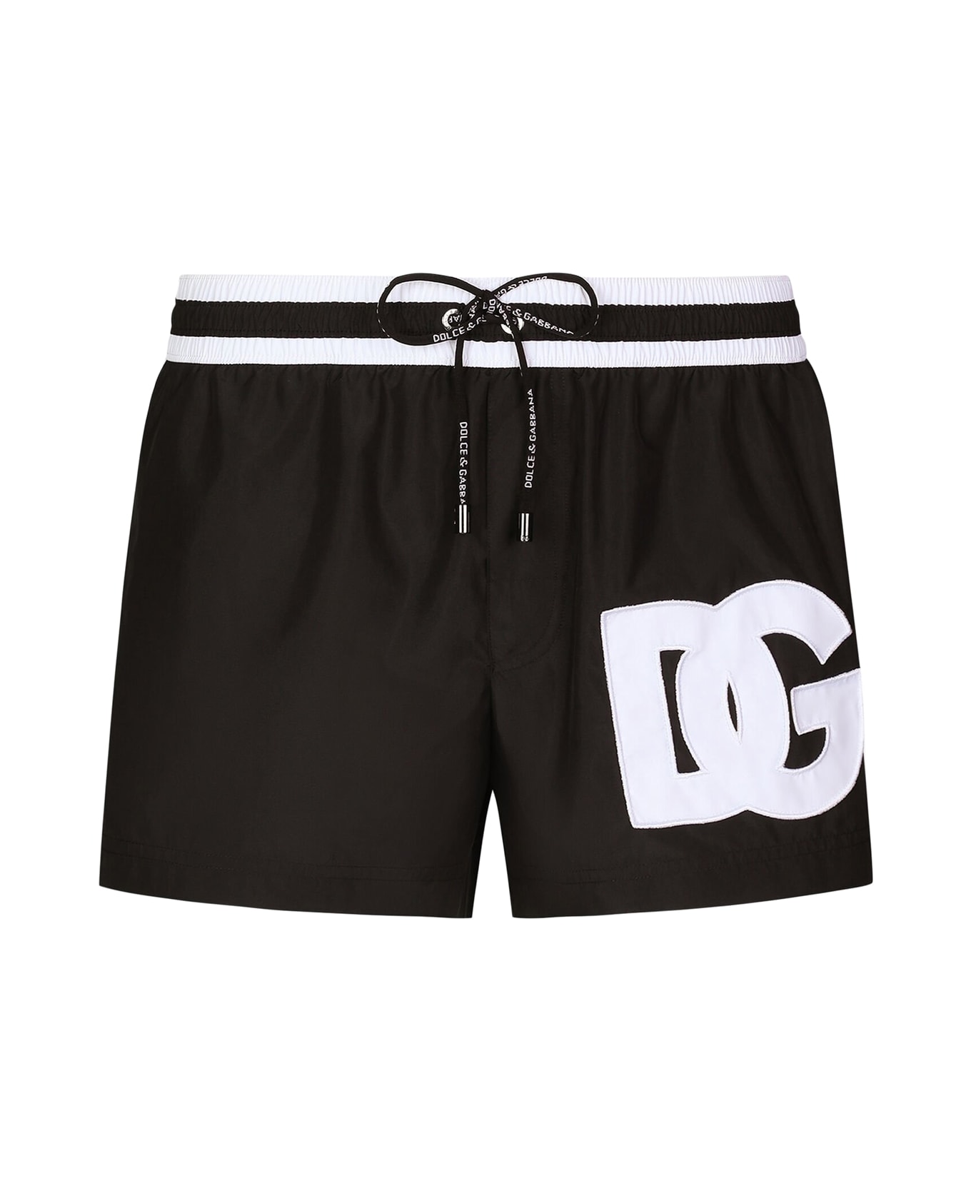 Dolce logo-tape & Gabbana Short Boxer - Black White