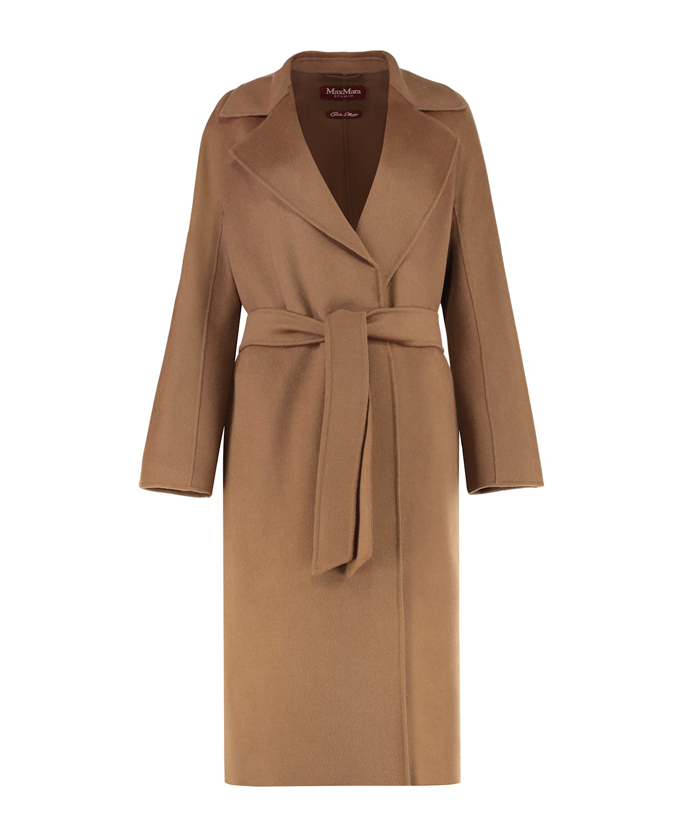 Max Mara Studio Cles Wool And Cashmere Coat - brown