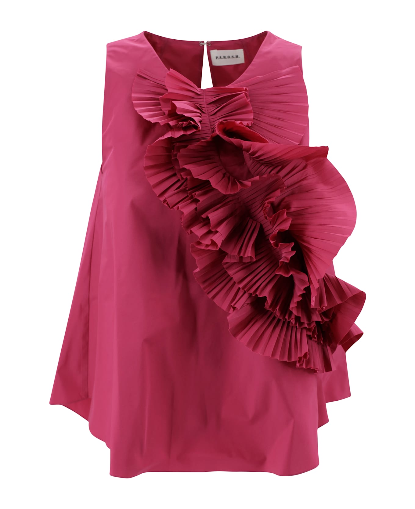 Parosh Ruffled Blouse - Fuchsia