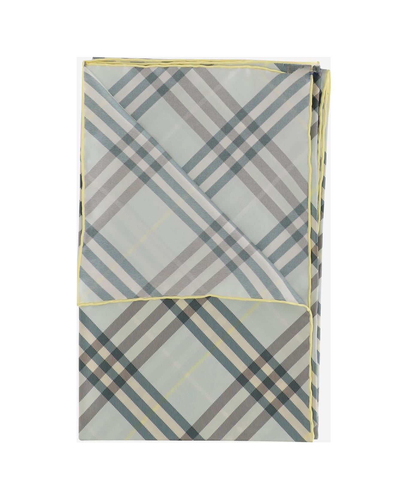 Burberry Silk Check Scarf - Red