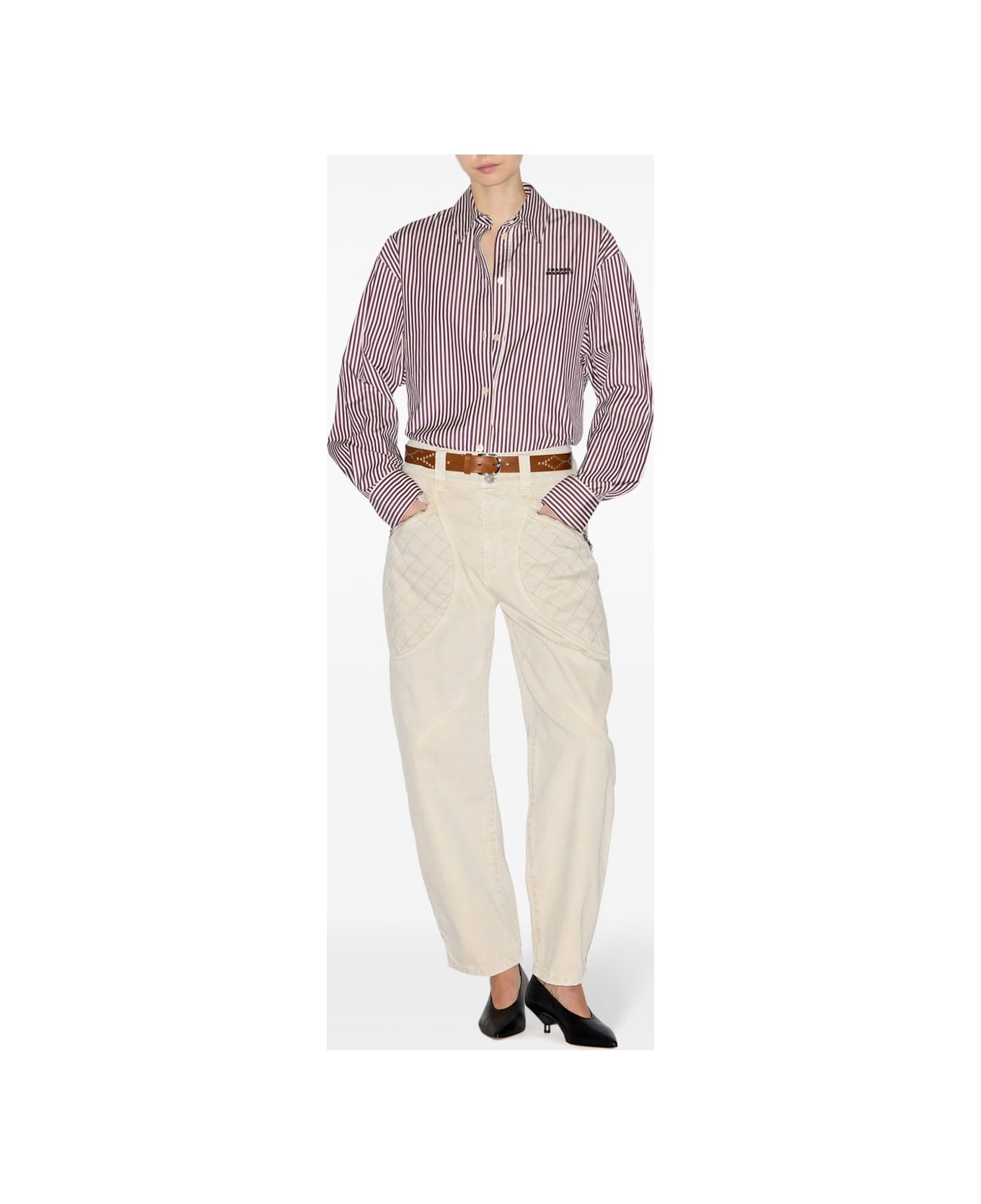 Isabel Marant Fabriza Cotton Shirt - Beige