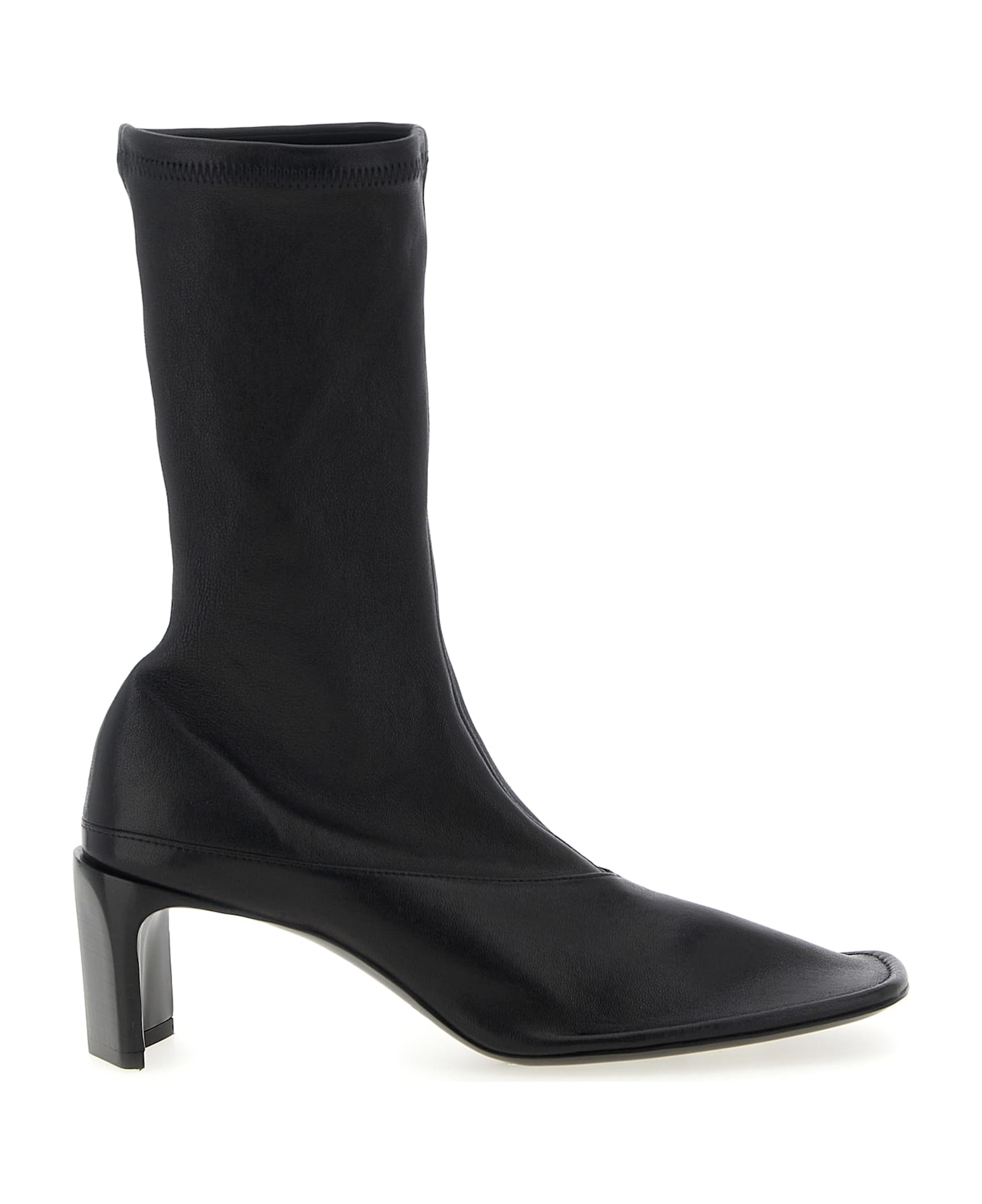 Jil Sander Nappa Ankle Boots - Black  