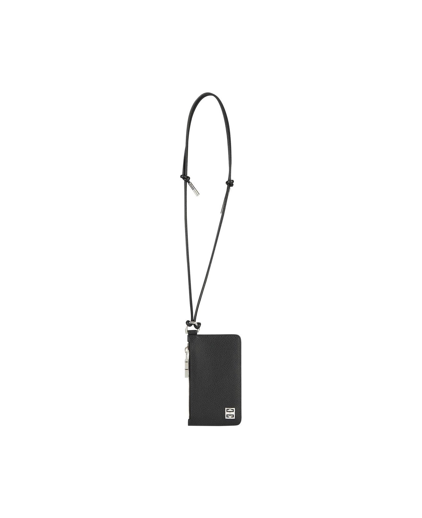 Givenchy Strapped Zipped Card Holder - BLACK 財布