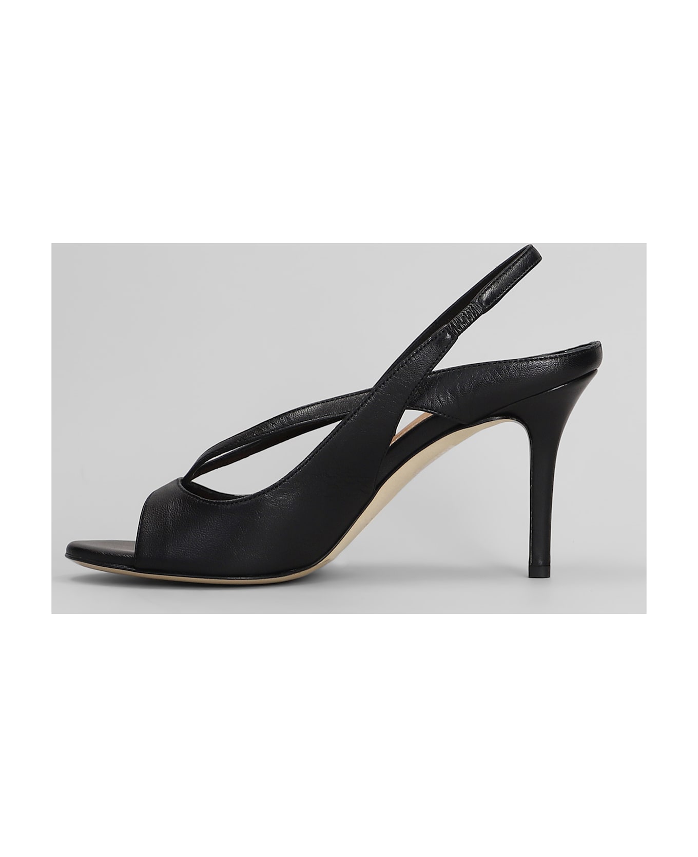 The Seller Sandals In Black Leather - black