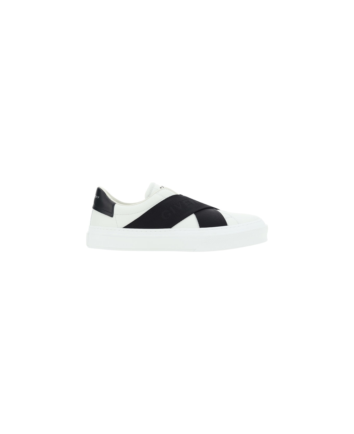 Givenchy City Sport Leather Sneakers - White/black