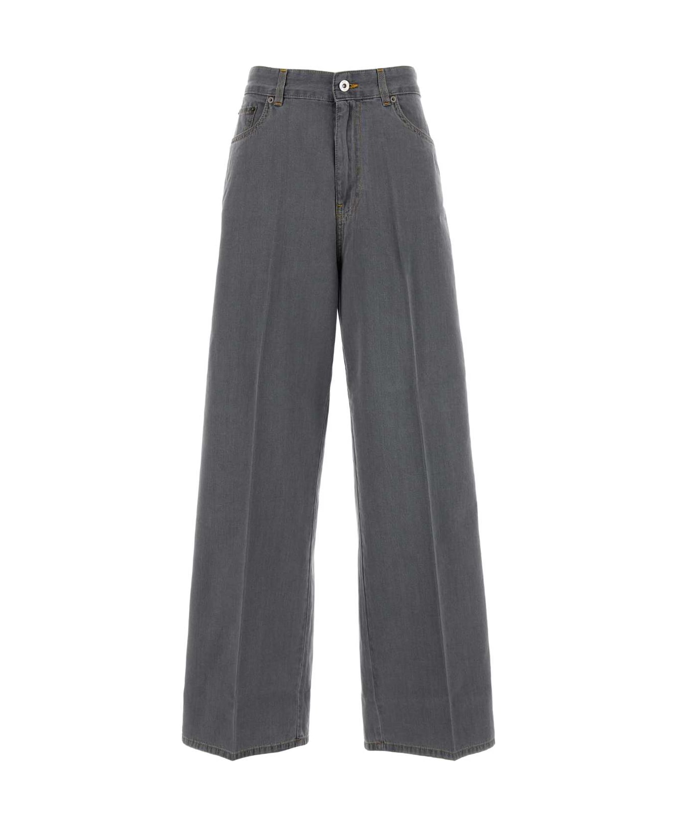 Miu Miu Grey Denim Jeans - GRIGIO