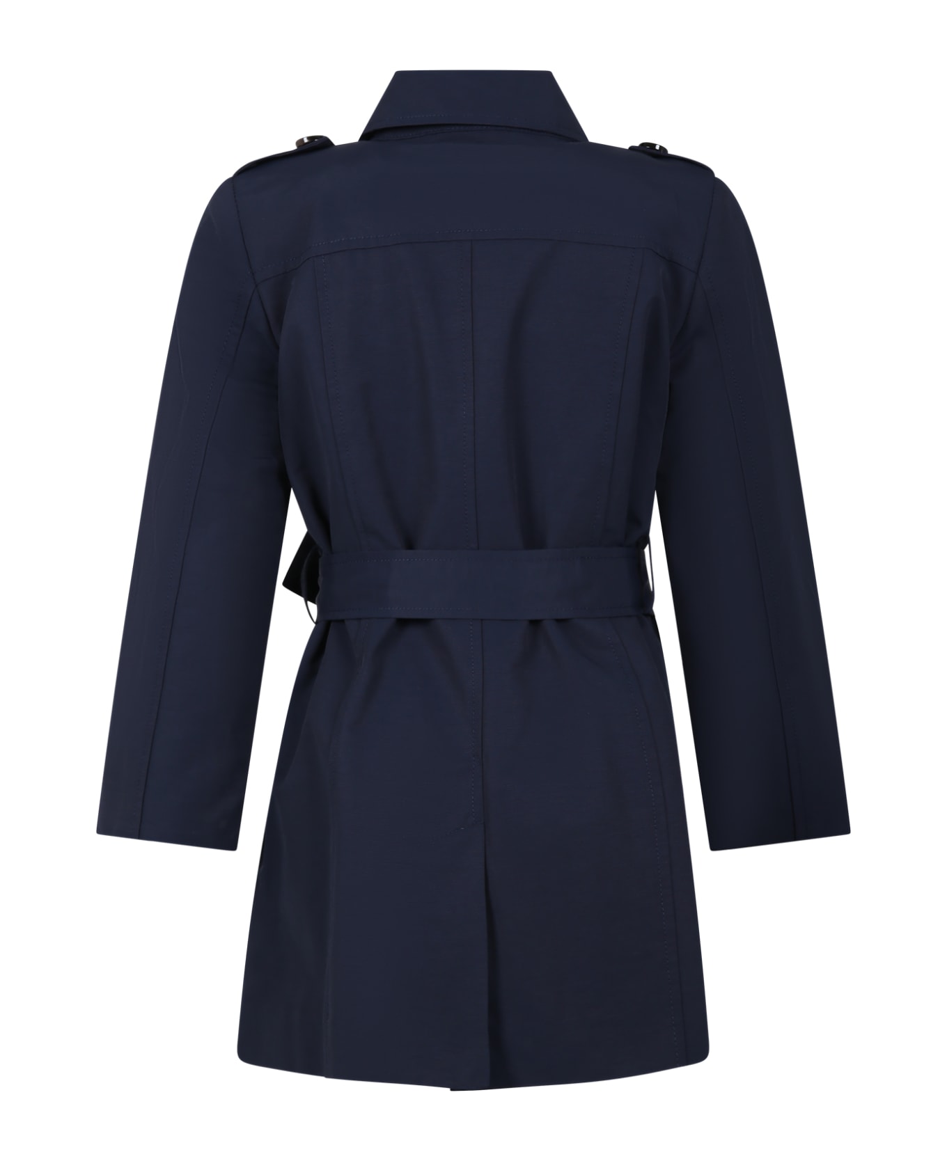Max&Co. Blue Trench Coat For Girl - Blue コート＆ジャケット