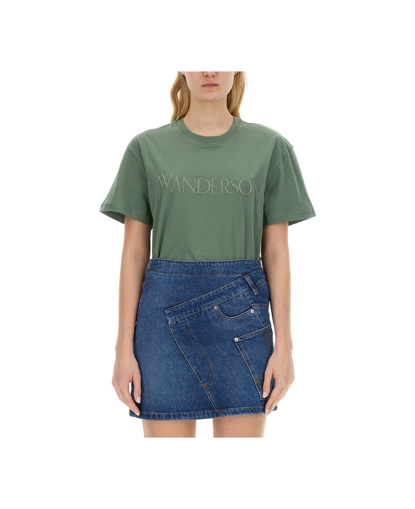 J.W. Anderson T-shirt With Logo - GREEN